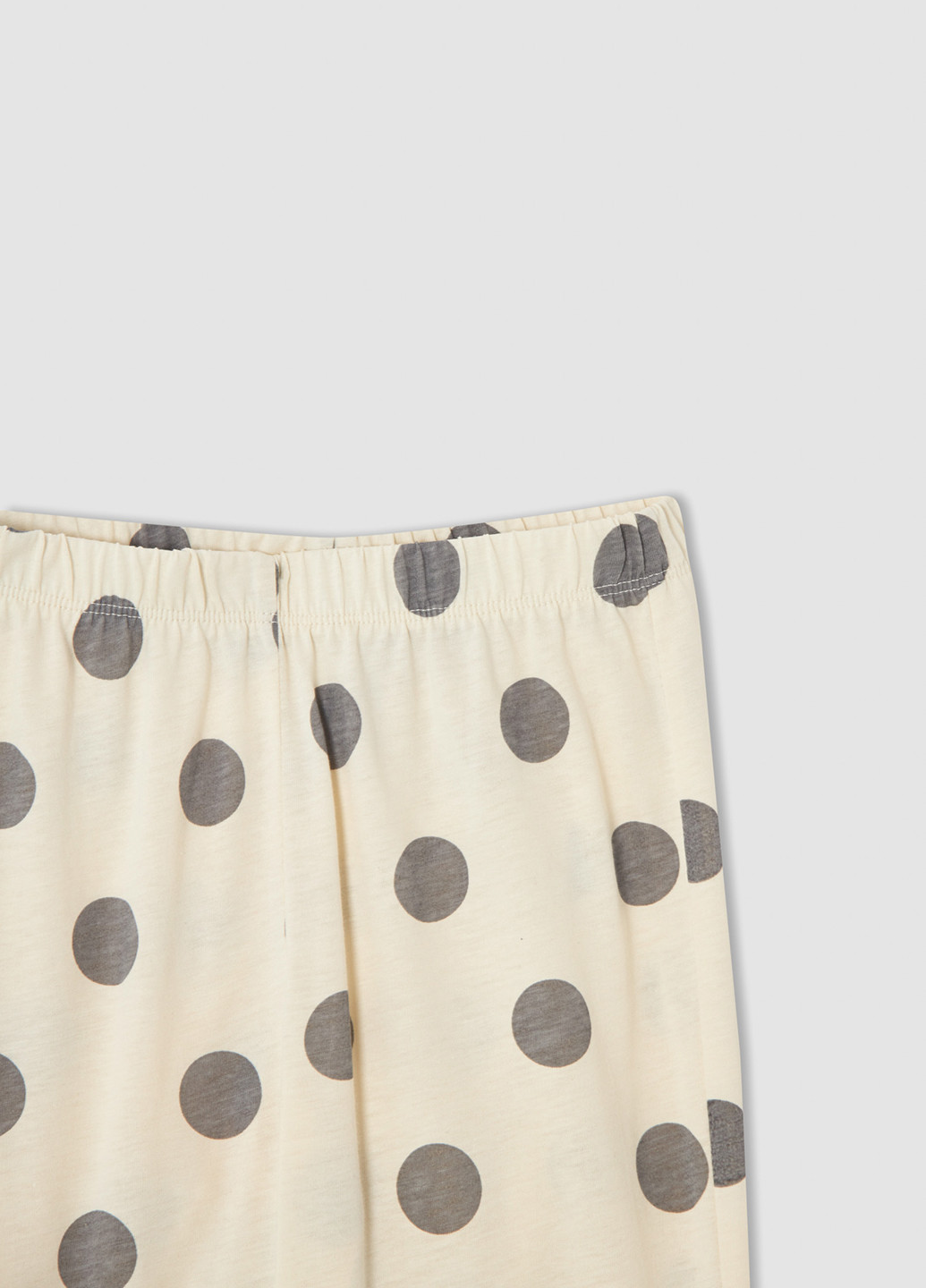 Светло-бежевая всесезон пижама (лонгслив, брюки) лонгслив + брюки DeFacto