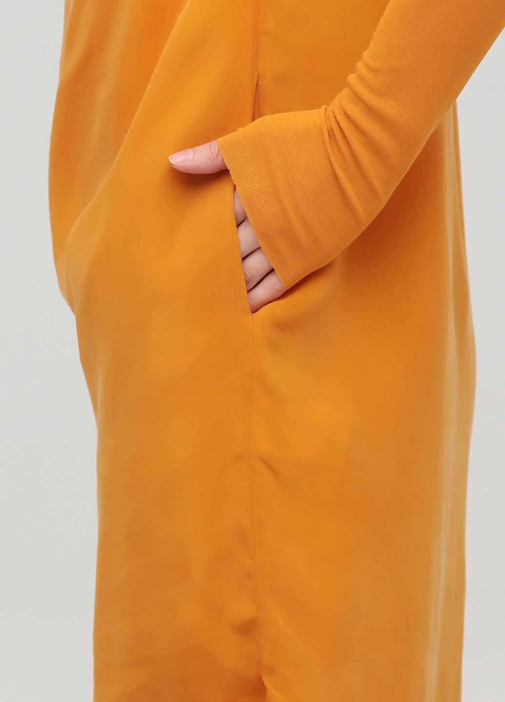 Оранжевое кэжуал платье Cos однотонное