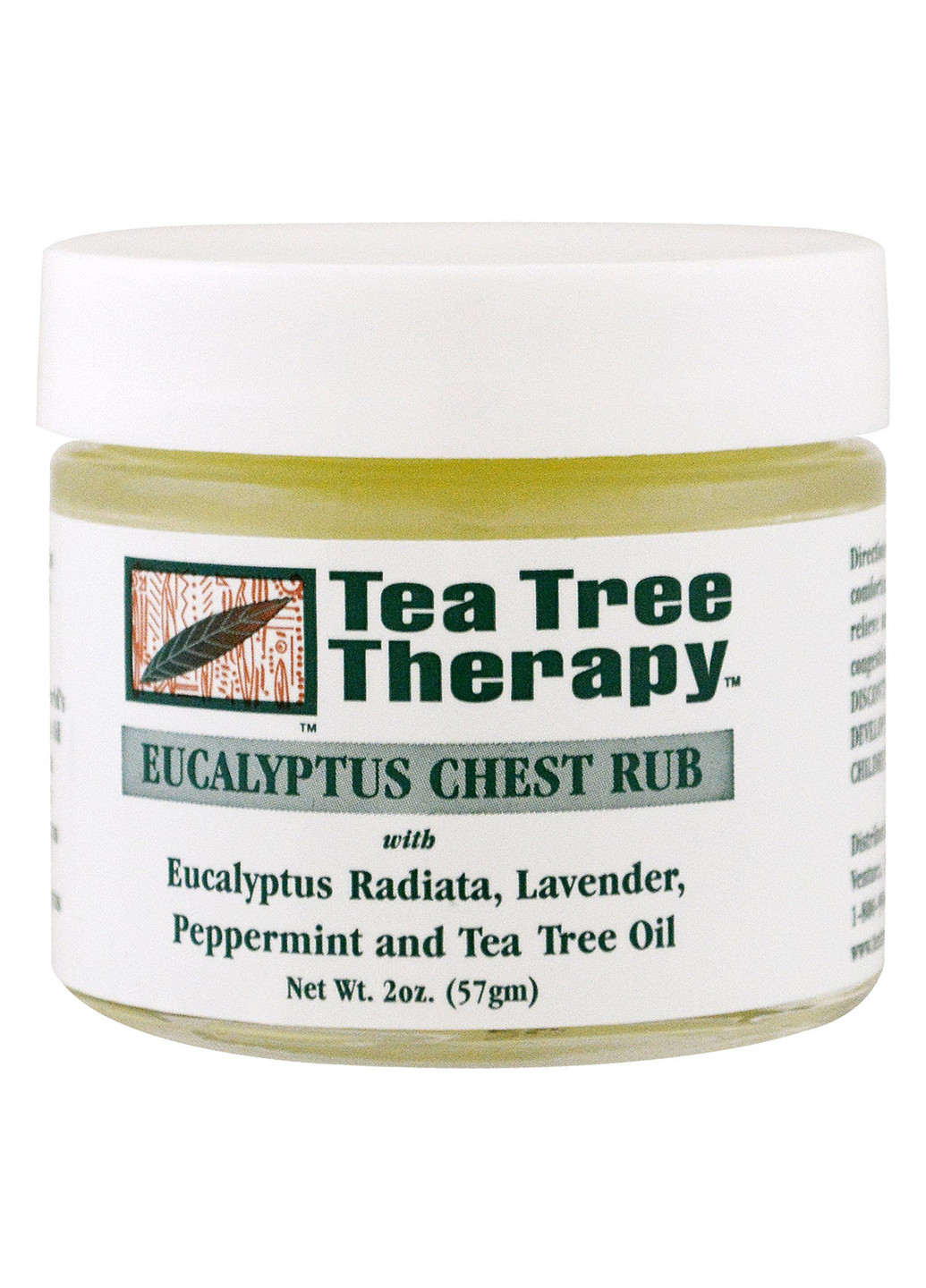 Протизастудний бальзам з маслами евкаліпта, лаванди, м'яти перцевої і чайного дерева, 57 г Tea Tree Therapy (243683177)