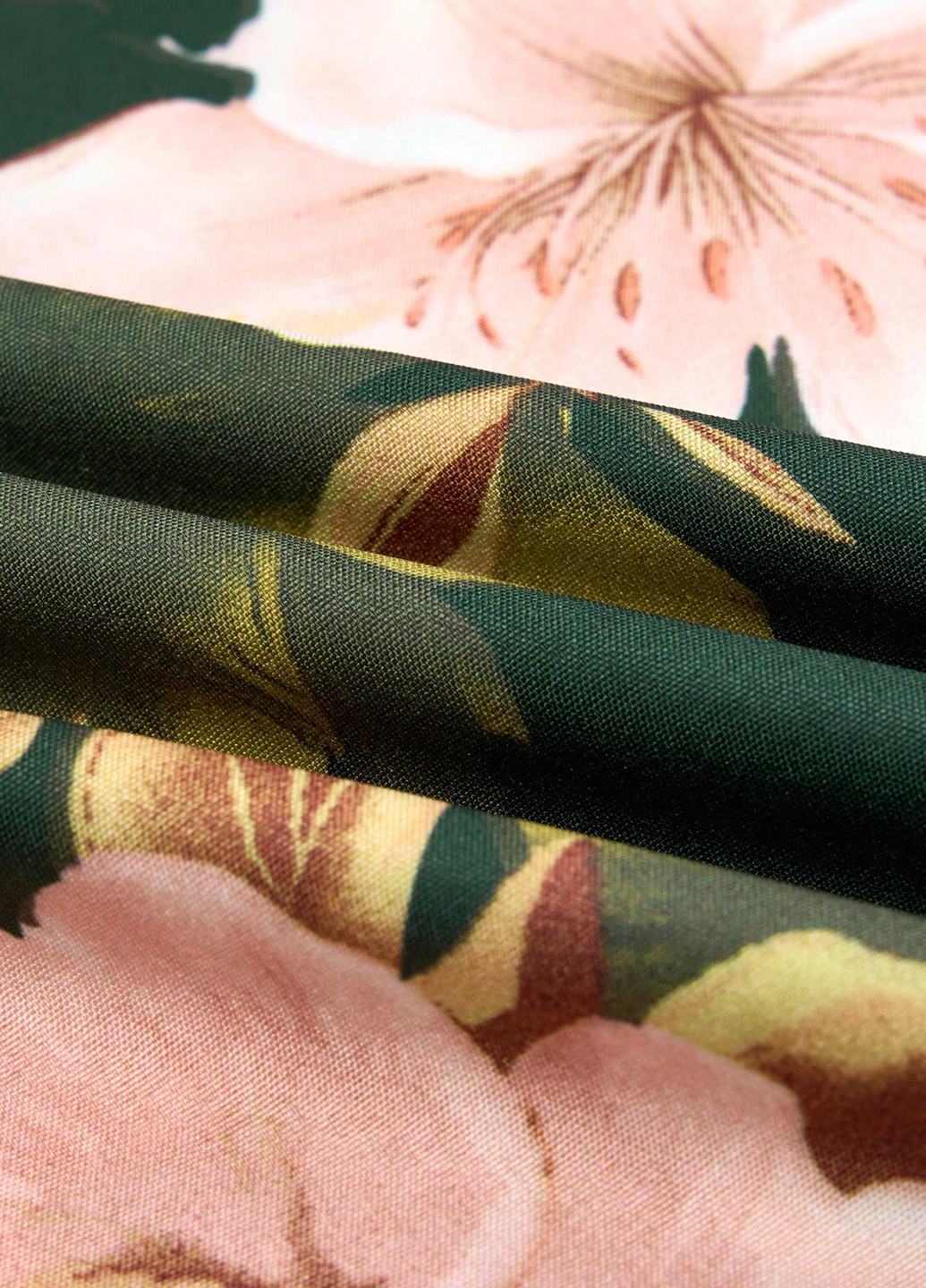 Комбинезон SHEIN комбинезон-брюки цветочный зелёный праздничный, кэжуал полиэстер