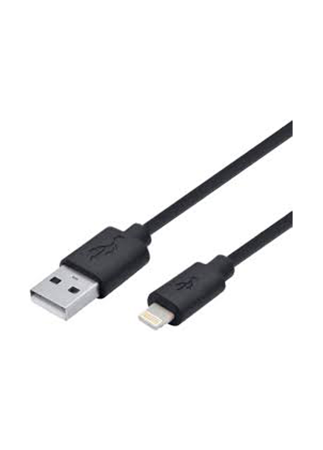 Кабель USB 2.0 to Lightning Cable Single Molding Type, Black, 1m (-CCLPVC-1MBL) 2E USB 2.0 to Lightning Cable Single Molding Type, Black,1m (2E-CCLPVC-1MBL) чорна