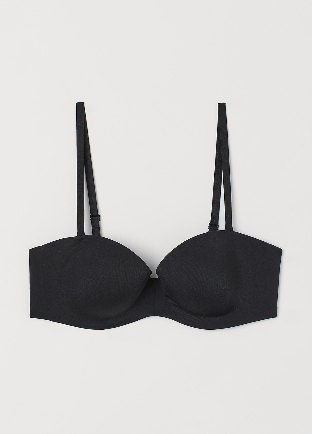 Чорний безшовний бюстгальтер H&M без кісточок поліамід