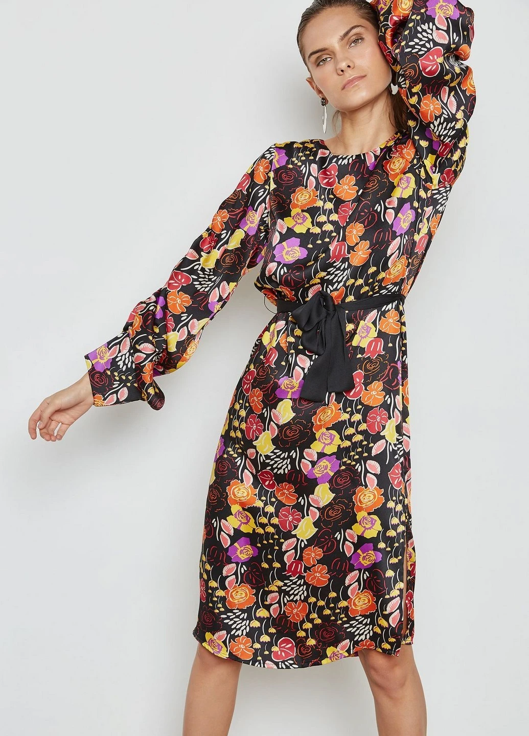 Чорна коктейльна сукня Mango однотонна