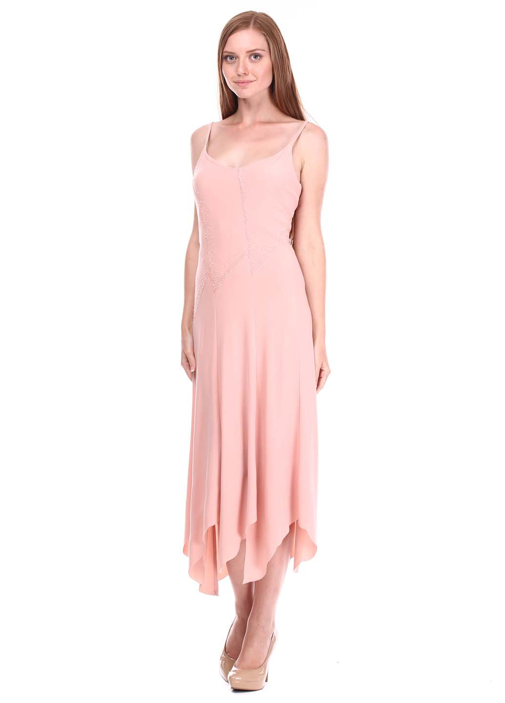 Светло-розовое кэжуал платье Alchera