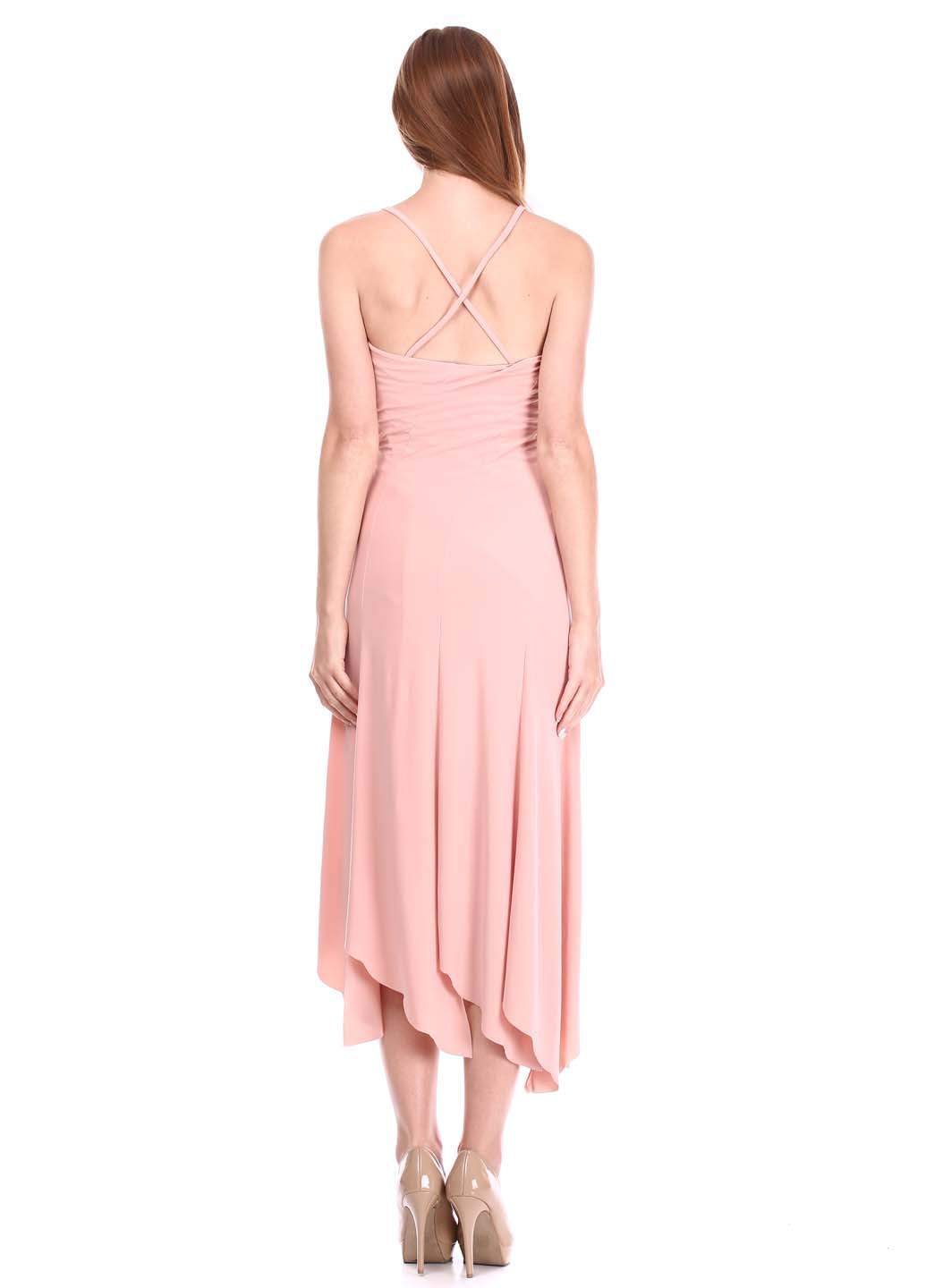 Светло-розовое кэжуал платье Alchera
