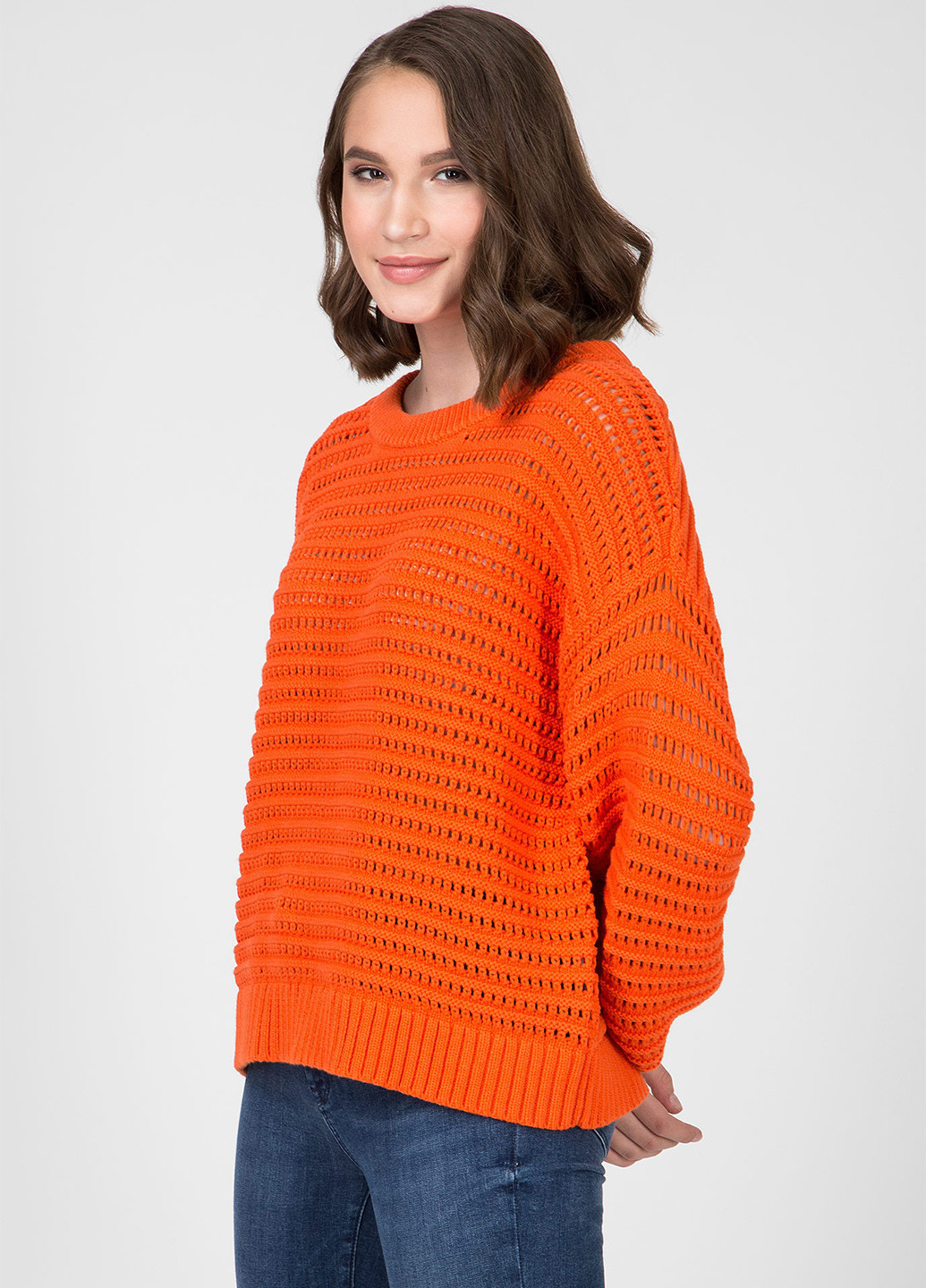 Оранжевый демисезонный свитер джемпер Tommy Hilfiger