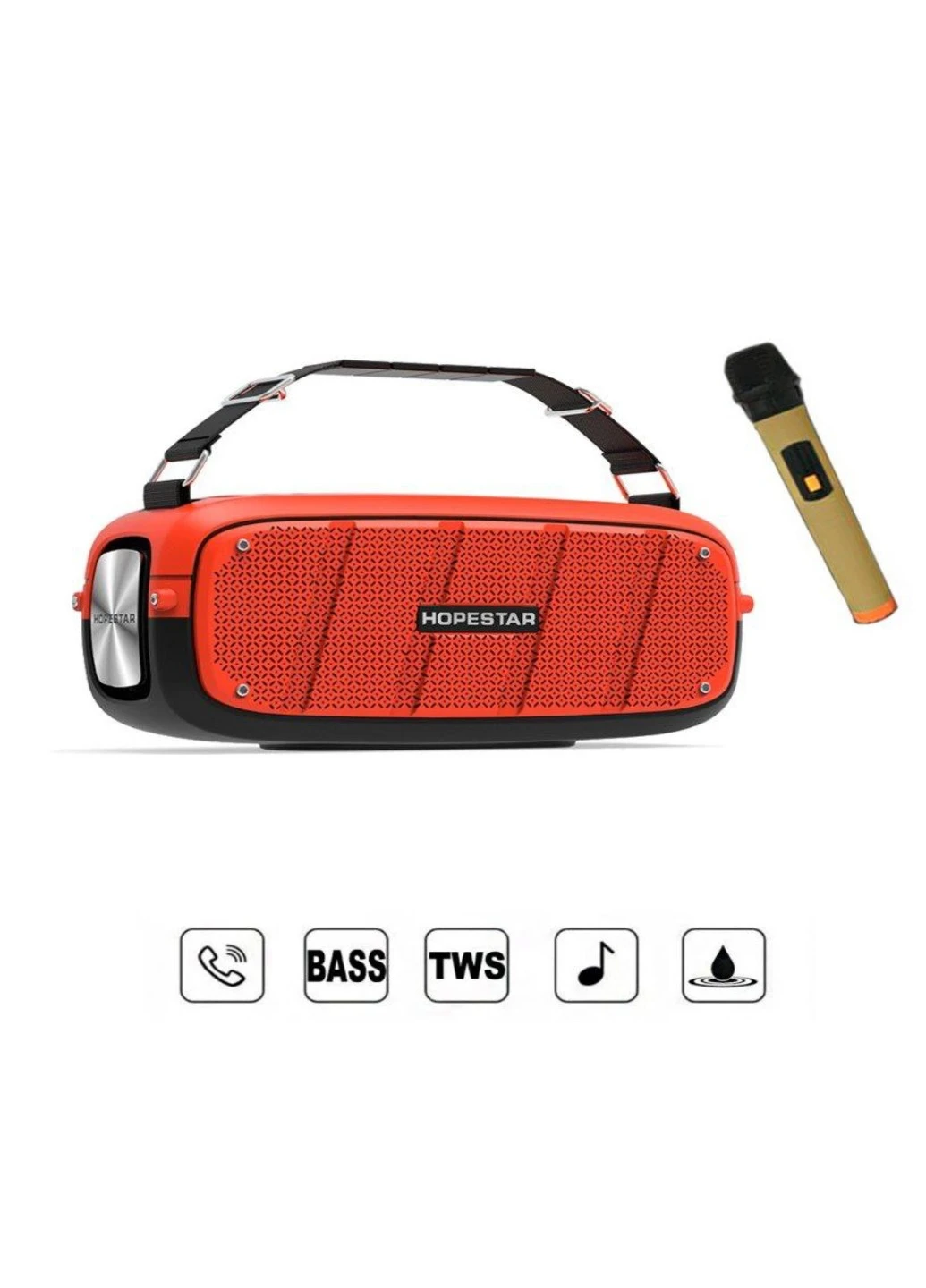 Колонка Bluetooth HOPESTAR A20 (10)(90804) (Червоний) Art (254325484)