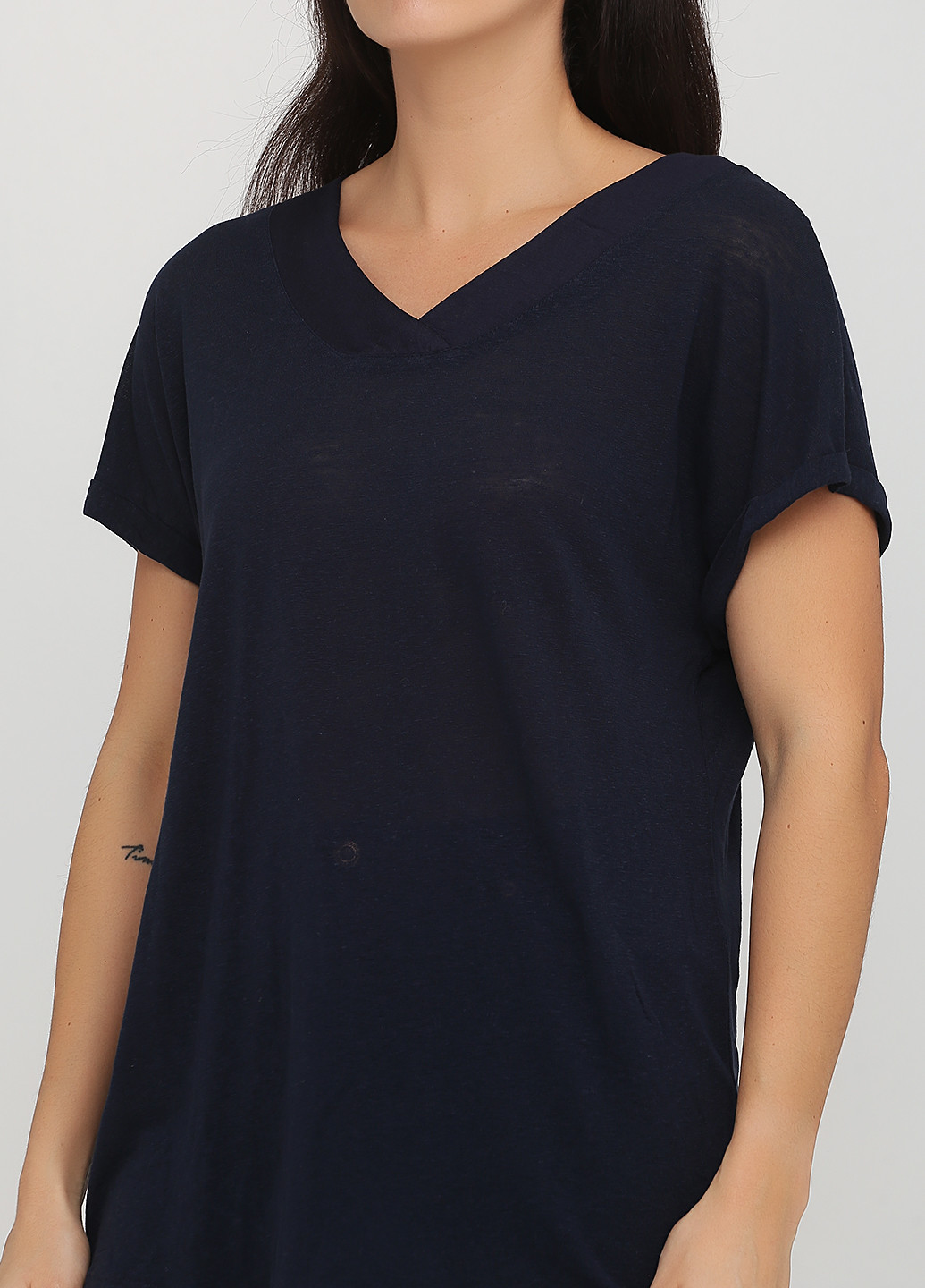 Темно-синя літня футболка Gina Benotti