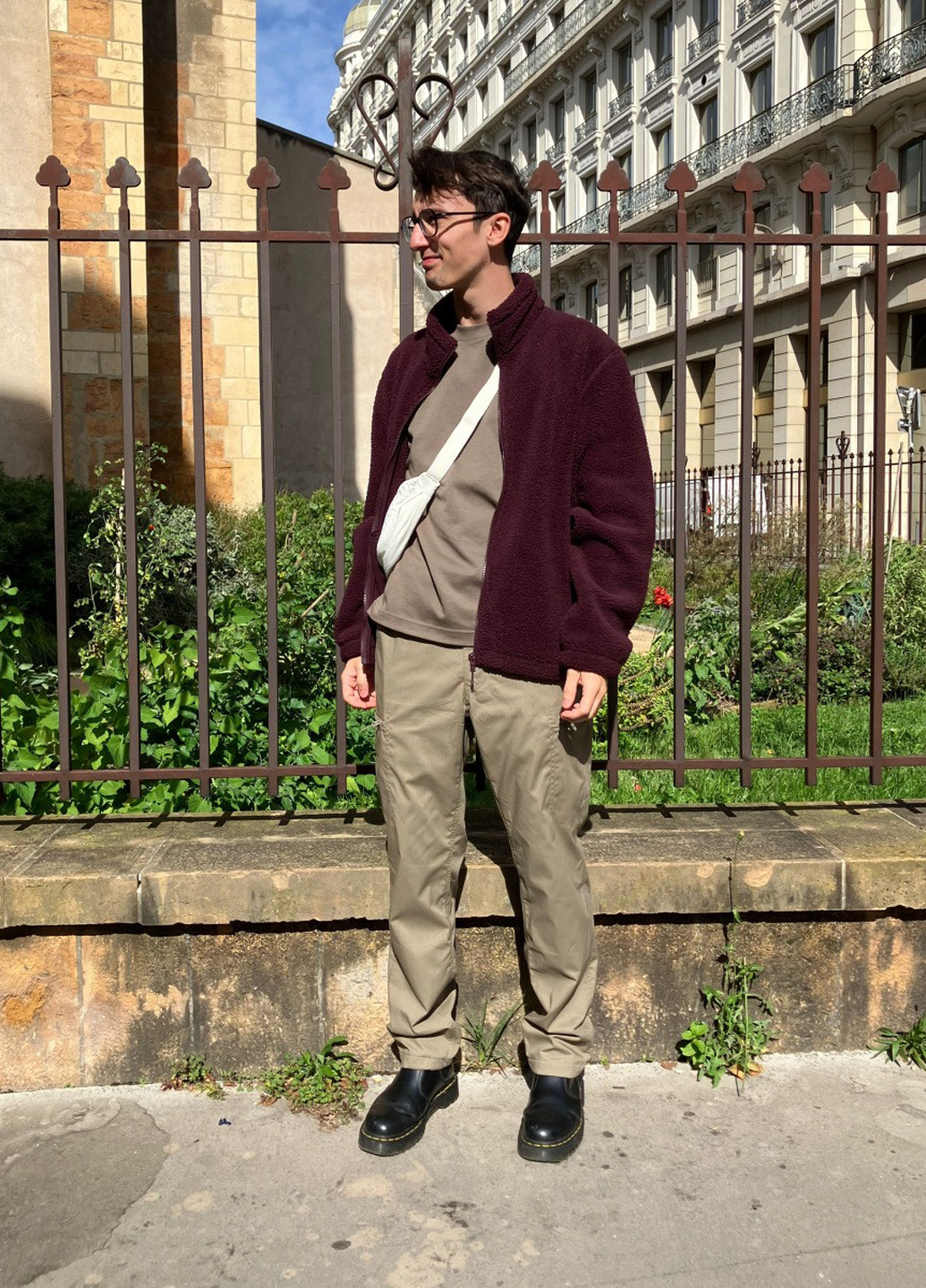 Бордова демісезонна куртка Uniqlo