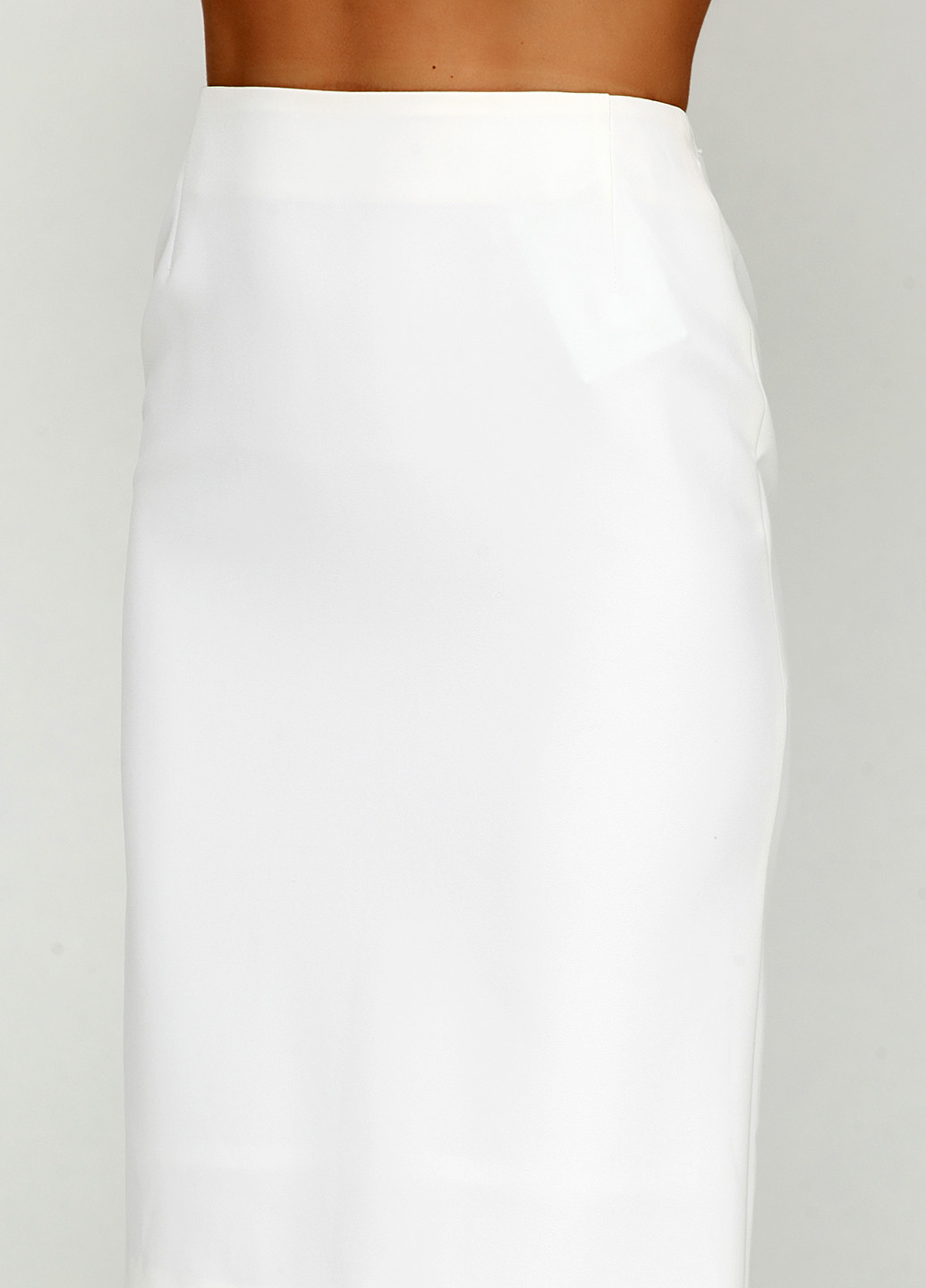 Белая кэжуал однотонная юбка Stefanie L карандаш