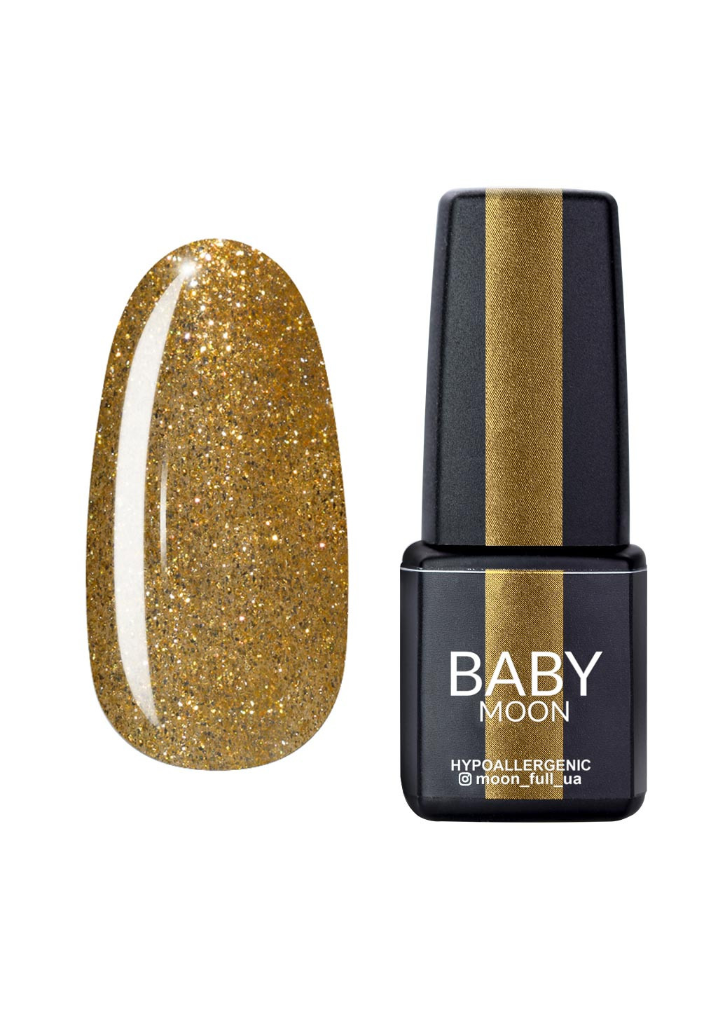 Гель лак BABY Dance Diamond Gel polish, 6 мл №023 золотой шиммерный Moon (251417366)