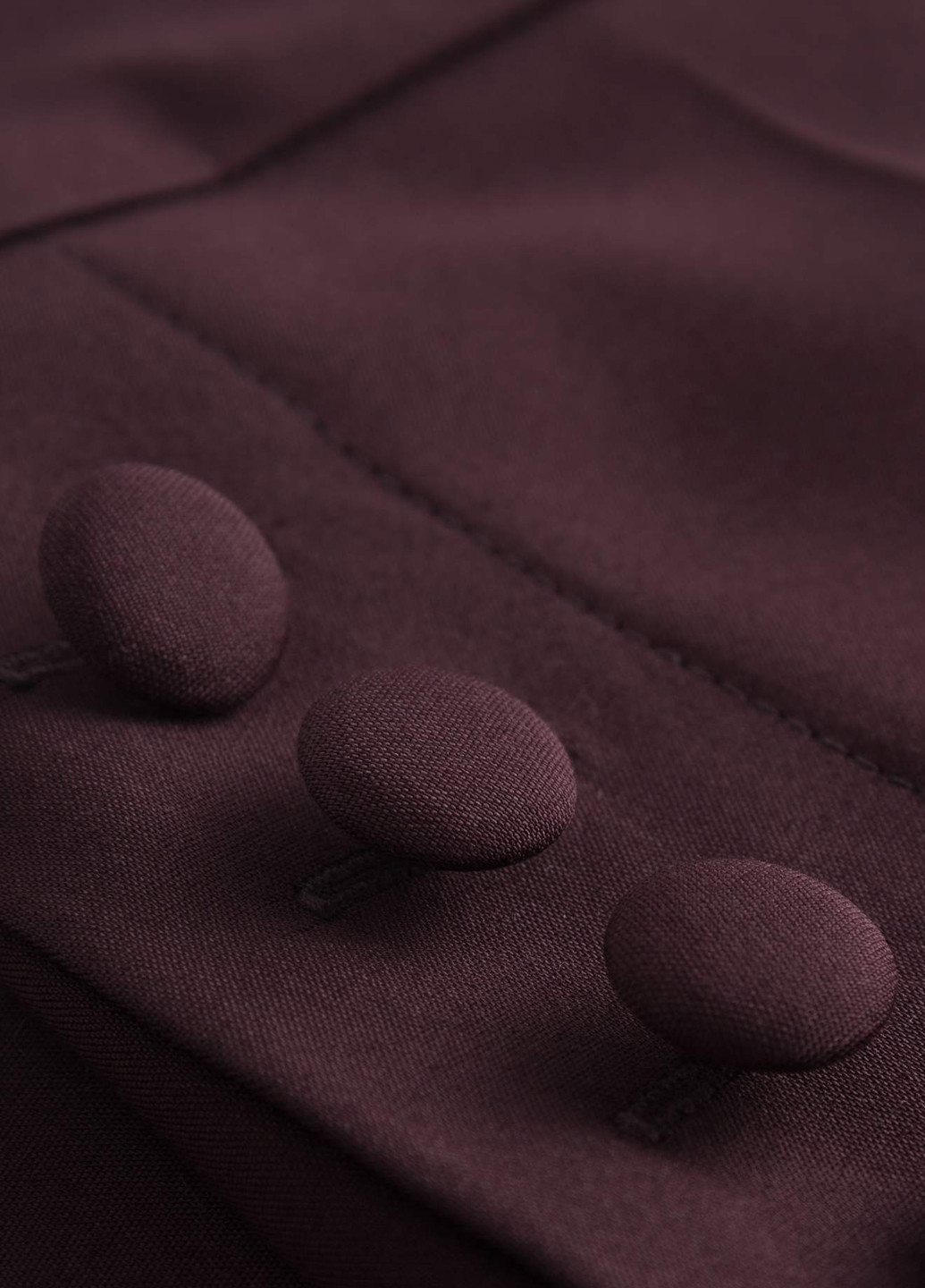 Темно-бордовые кэжуал демисезонные прямые брюки Orsay