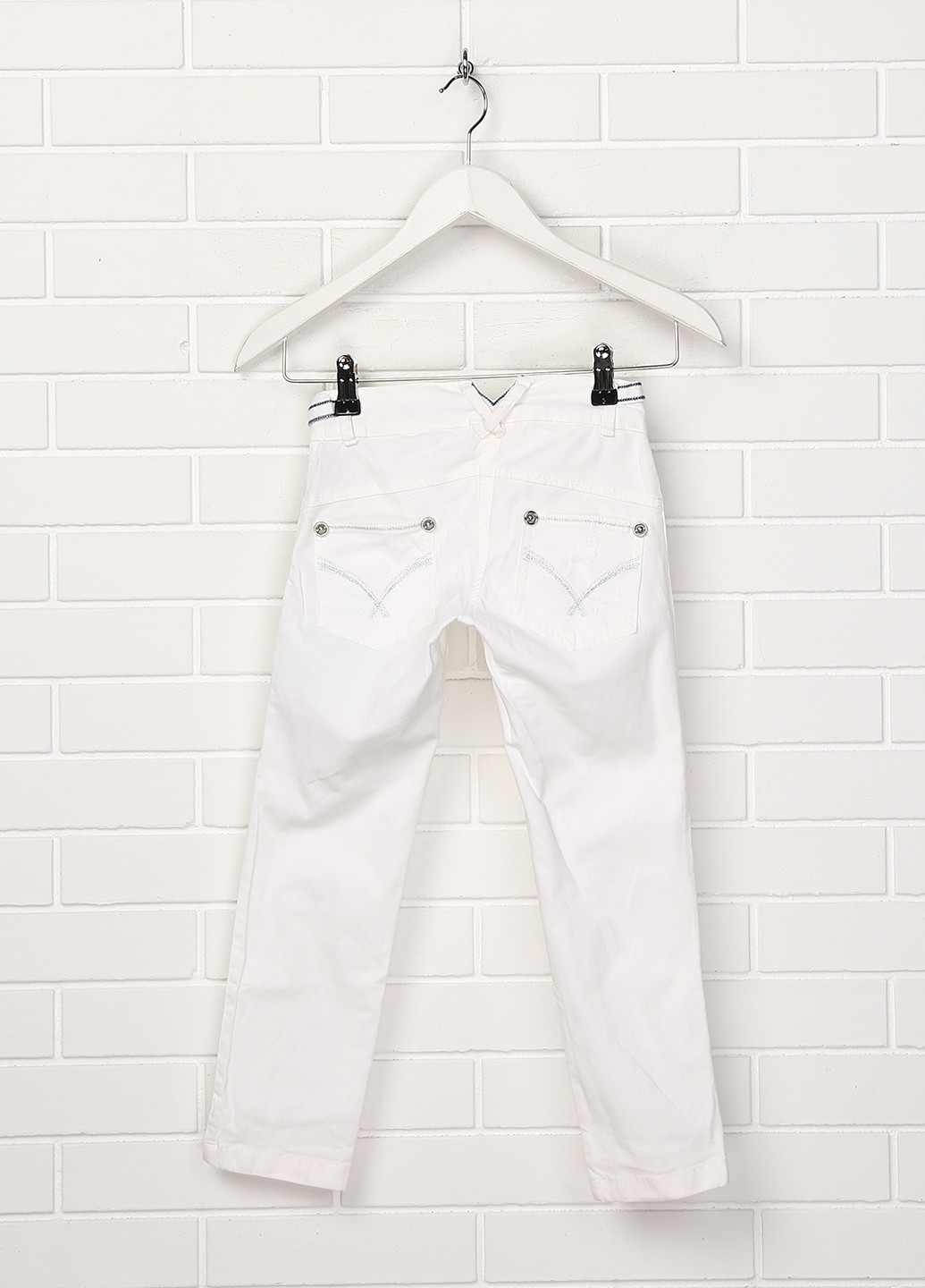 Белые летние джинсы Puledro