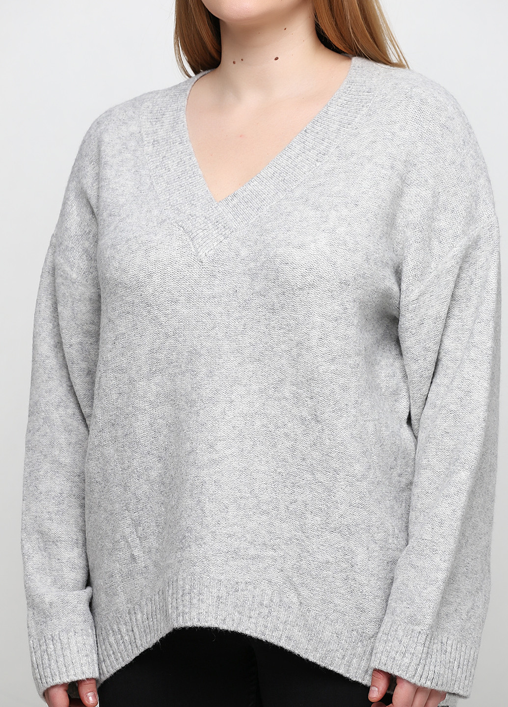 Светло-серый демисезонный пуловер пуловер H&M