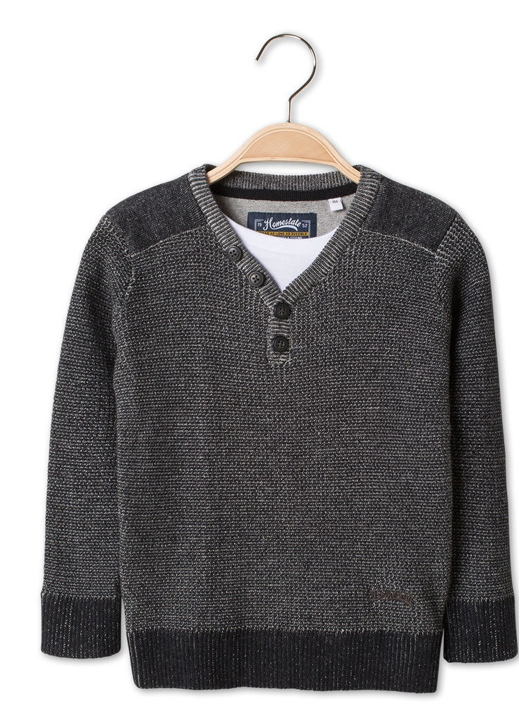 Серый демисезонный свитер на ребенка 5-6 лет пуловер C&A