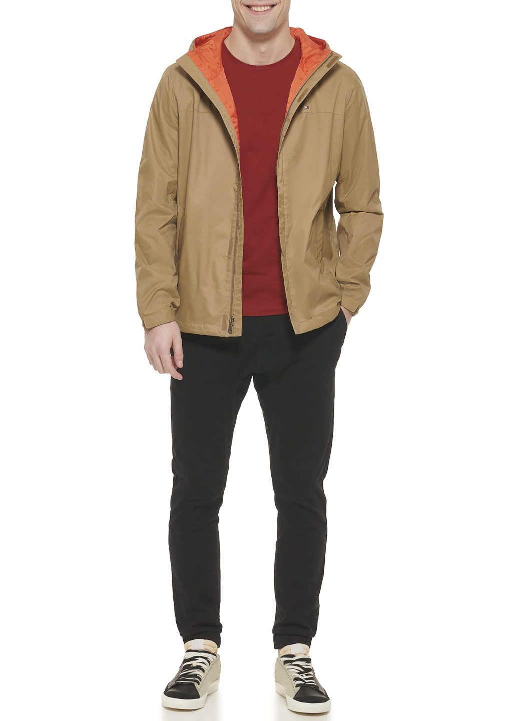 Коричнева демісезонна вітровка Tommy Hilfiger