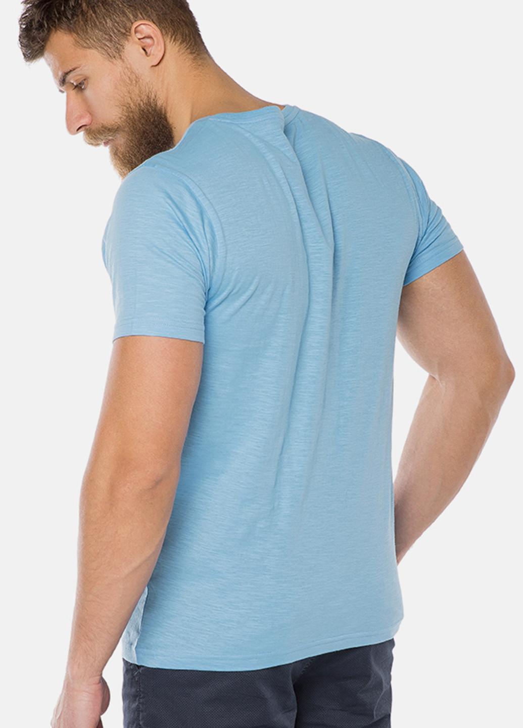 Голубая футболка MR 520