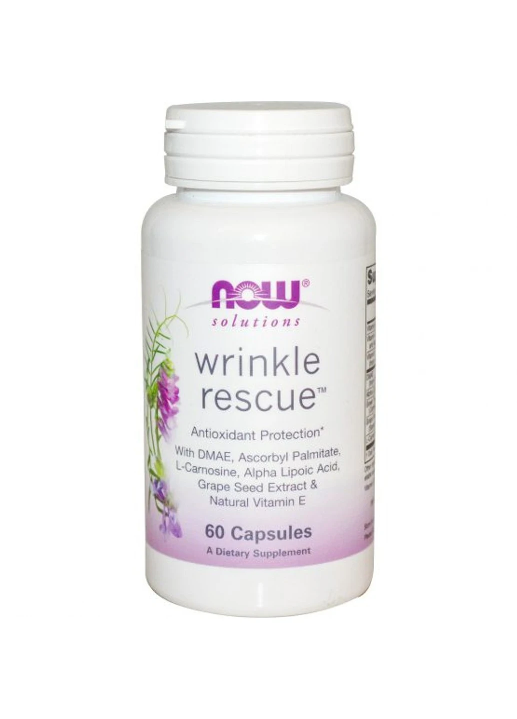 Вітаміни від зморшок Wrinkle Rescue 60 капсул Now Foods (255408039)