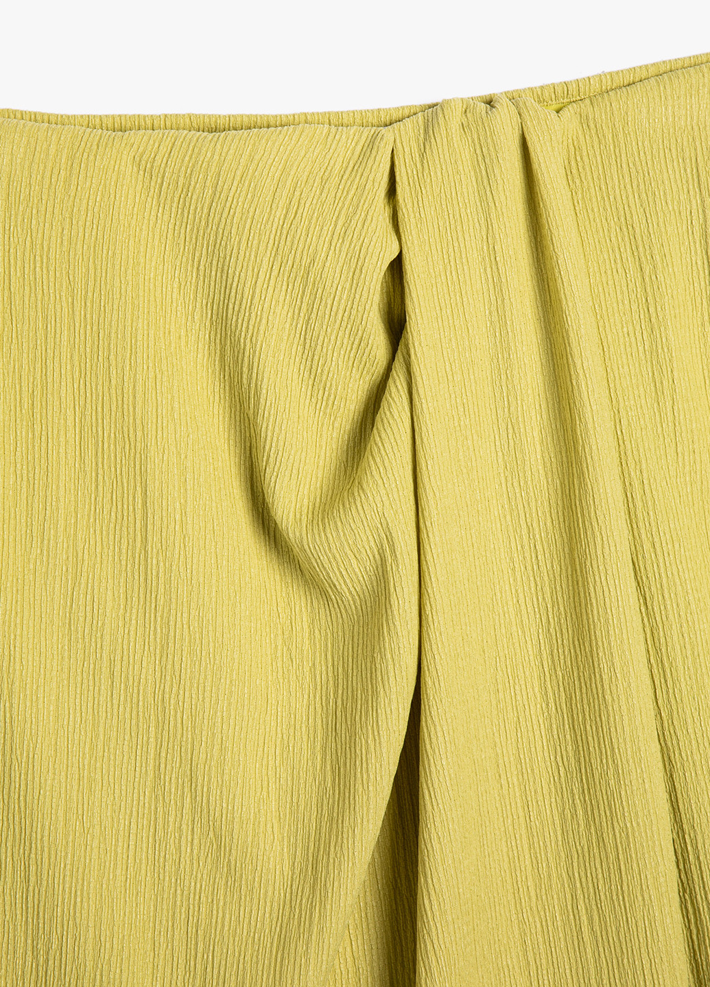 Горчичная кэжуал однотонная юбка KOTON а-силуэта (трапеция)