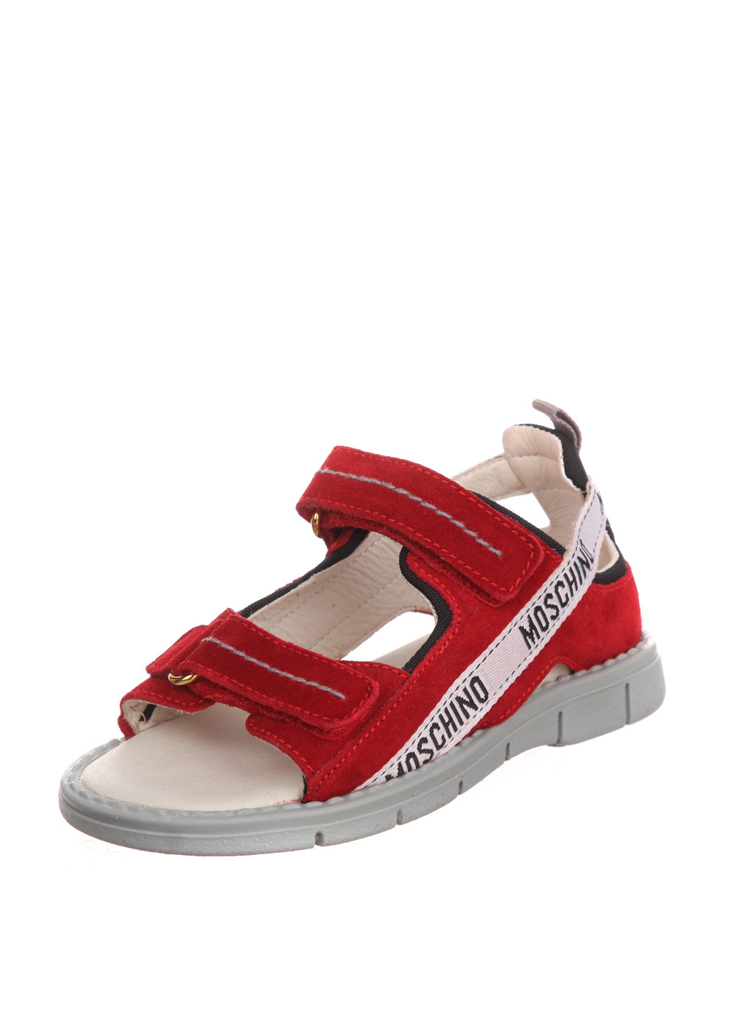 Красные кэжуал сандалии Moschino на липучке
