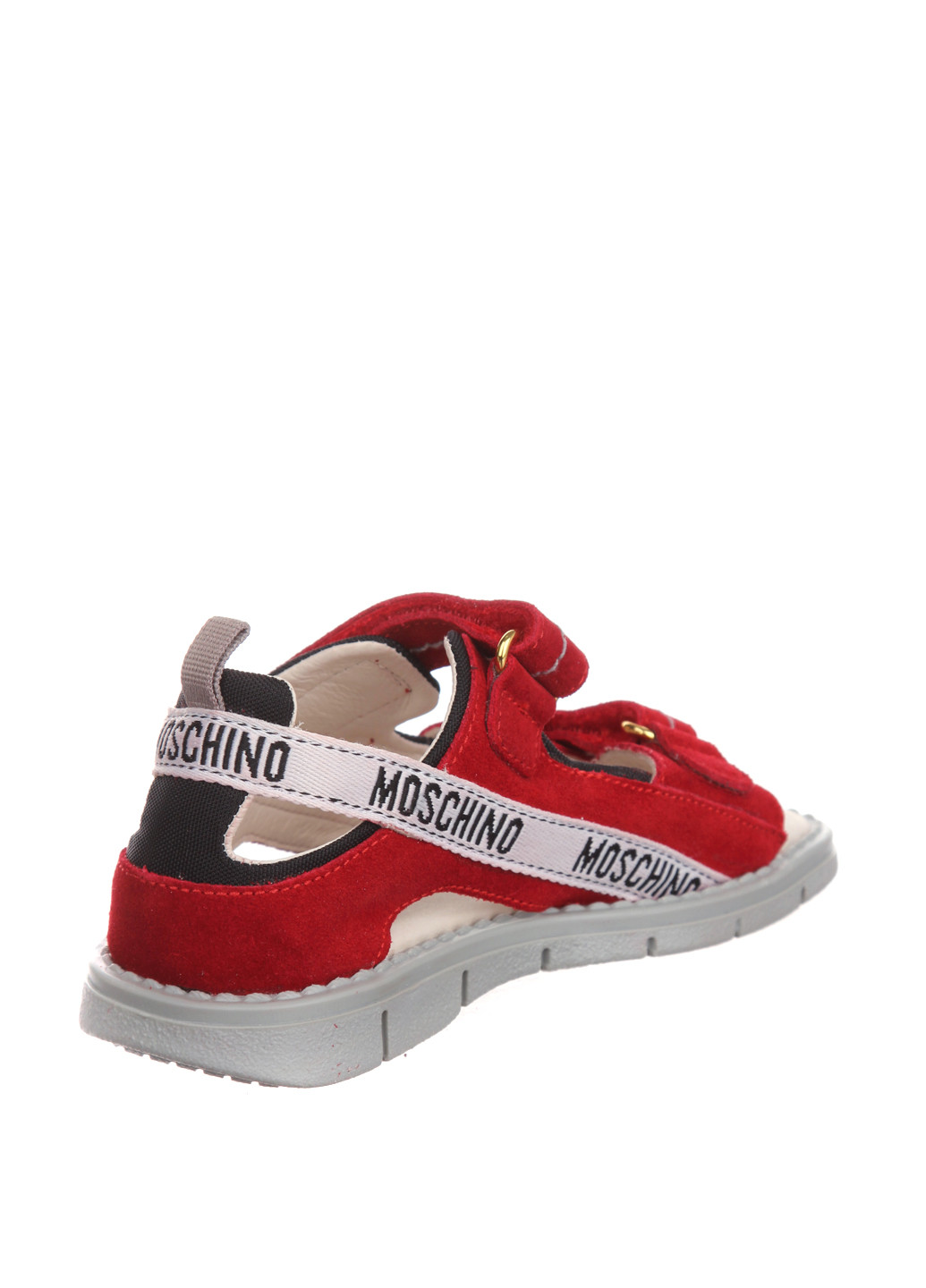 Красные кэжуал сандалии Moschino на липучке
