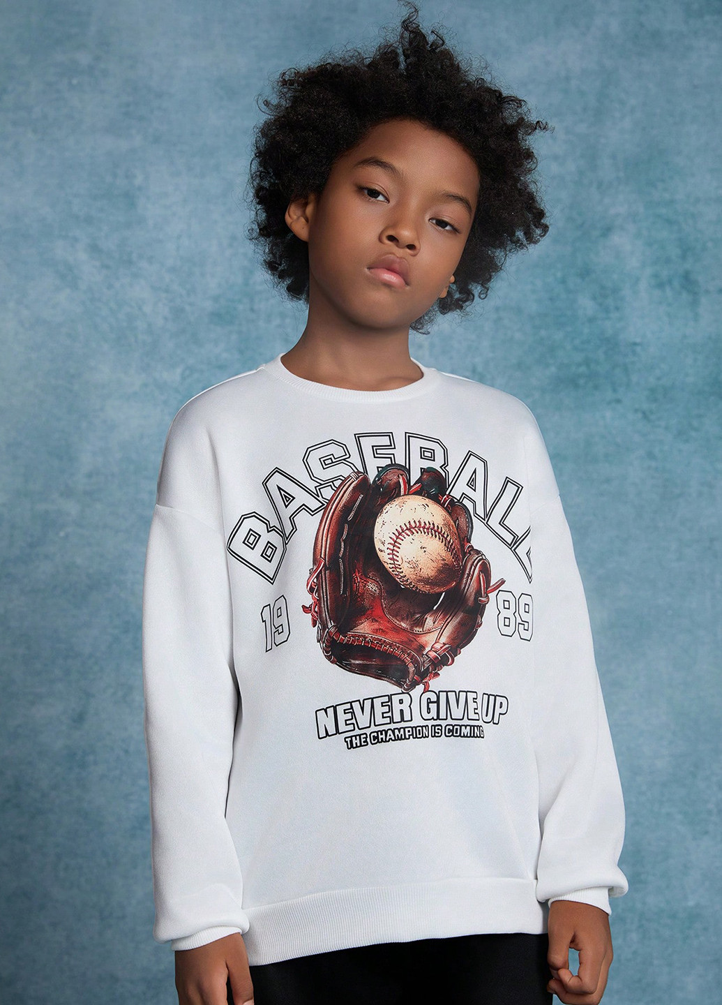 SHEIN світшот малюнок білий кежуал поліестер, трикотаж