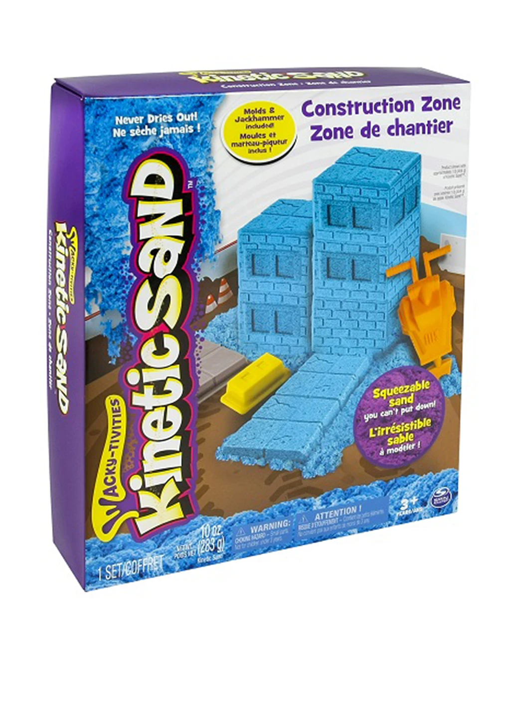 Набір піску для дитячої творчості - KINETIC SAND CONSTRUCTION ZONE Wacky-Tivities (17223529)