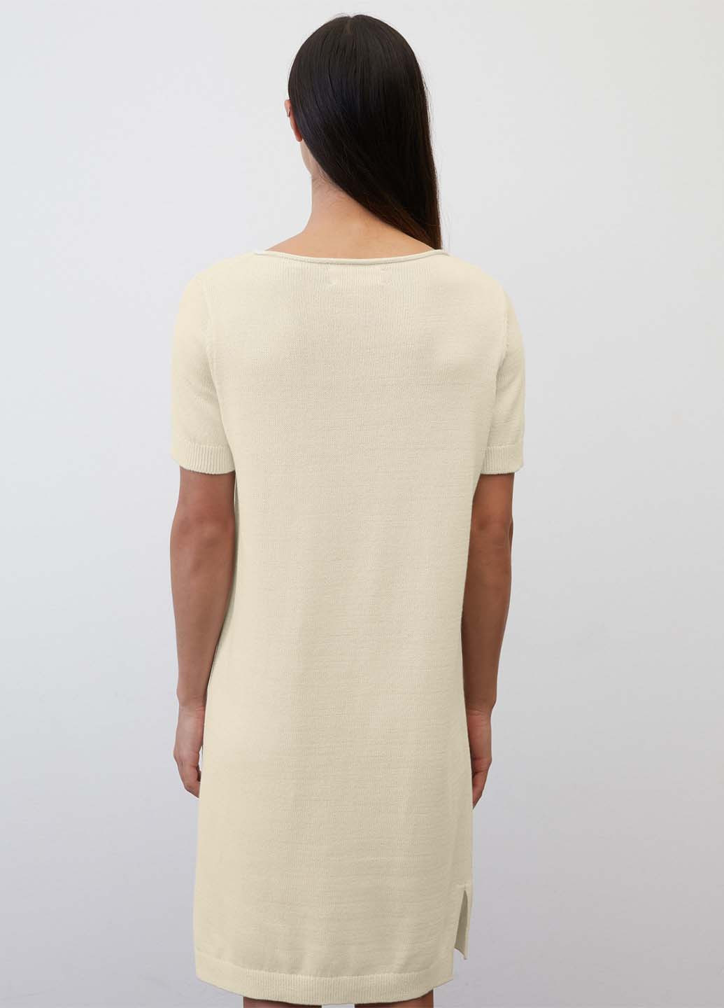 Светло-бежевое кэжуал платье Marc O'Polo однотонное