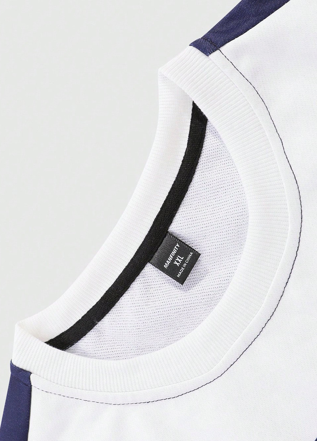 Темно-синій світшот Manfinity смужка без декору (364099714)