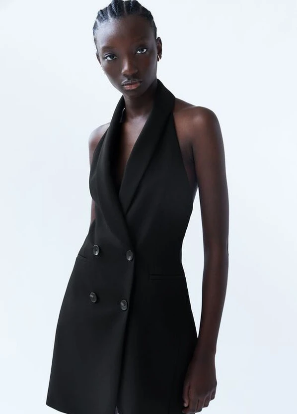 Чорна кежуал плаття, сукня Zara однотонна