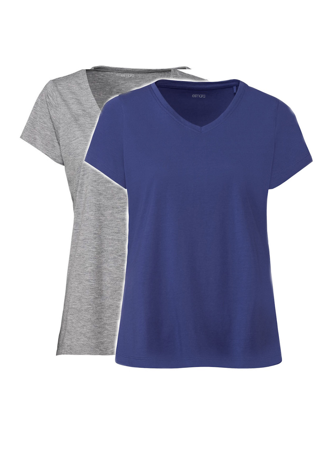 Серо-синяя летняя футболка (2 шт.) Esmara