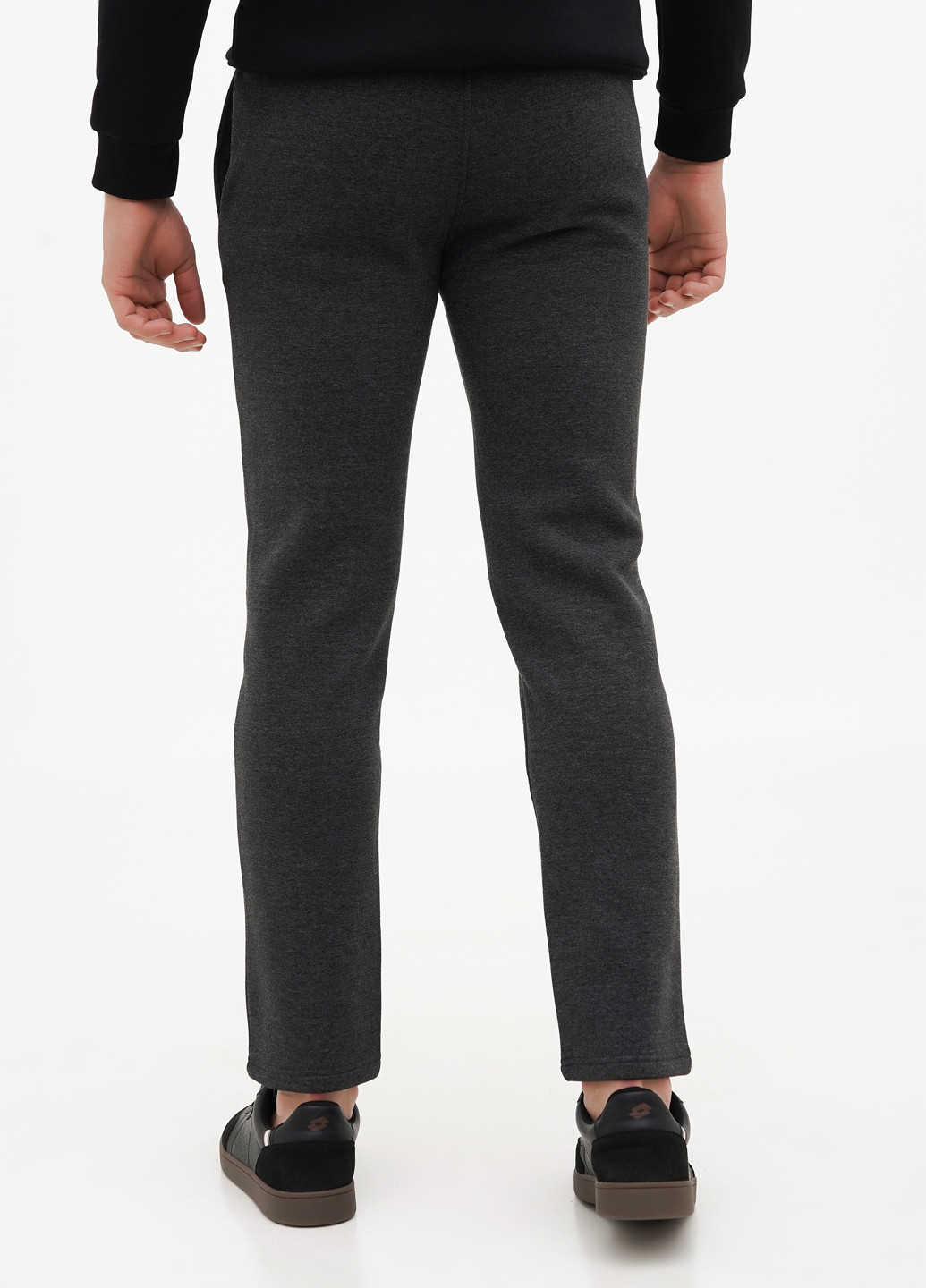 Темно-серые спортивные зимние прямые брюки BEKI