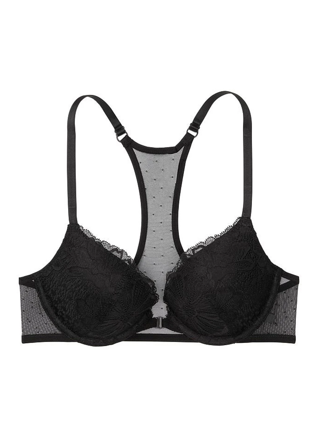 Чорний демісезонний комплект (бюстгальтер, труси) Victoria's Secret