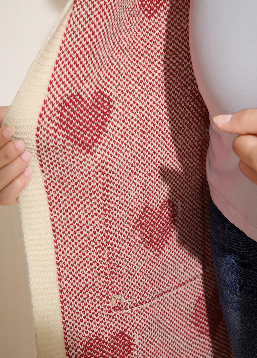 Бежевый демисезонный кардиган SHEIN