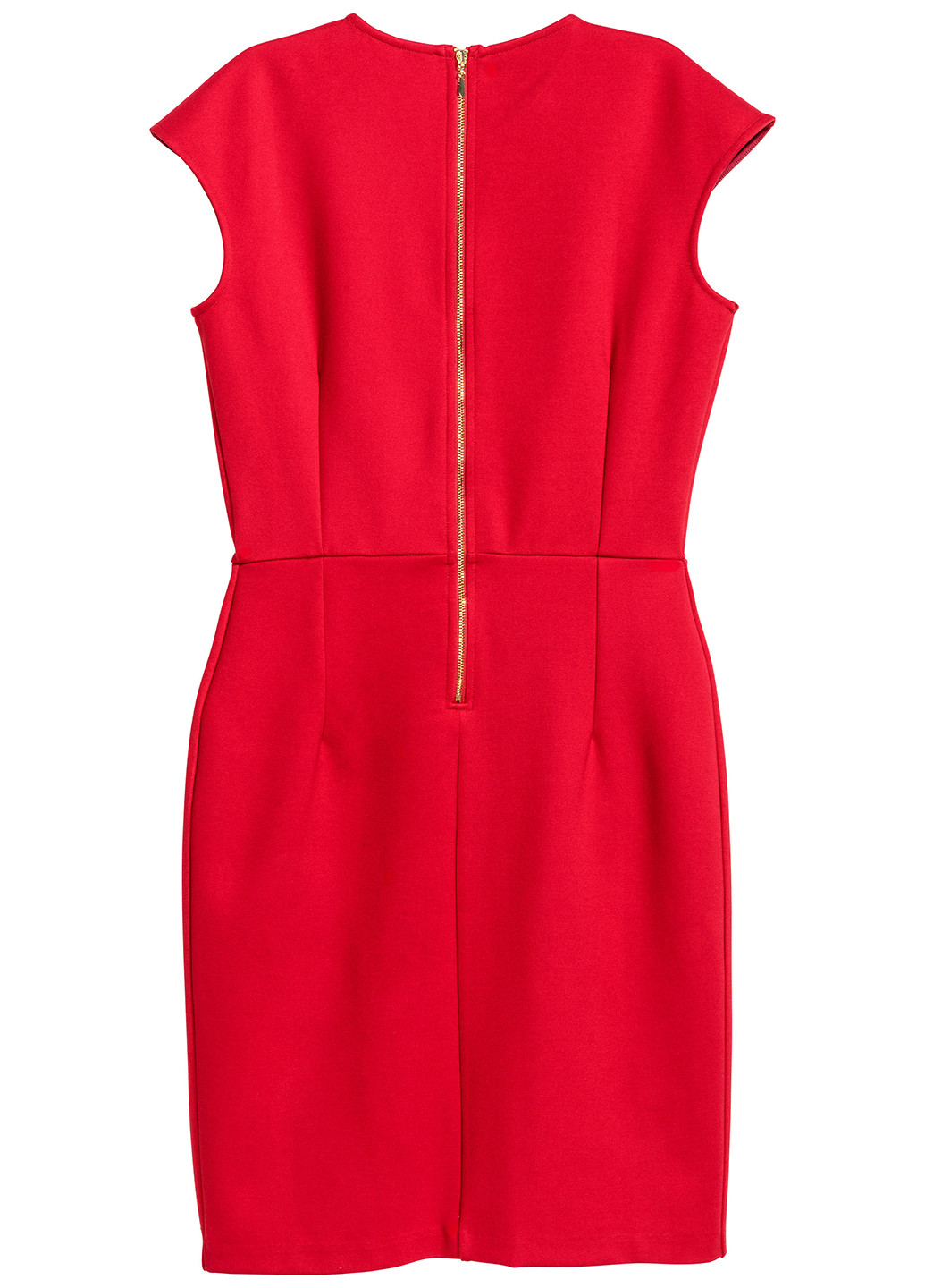 Червона ділова сукня футляр H&M однотонна