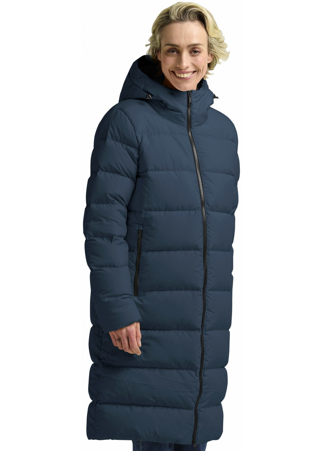 Темно-синий зимний Пуховик Jack Wolfskin