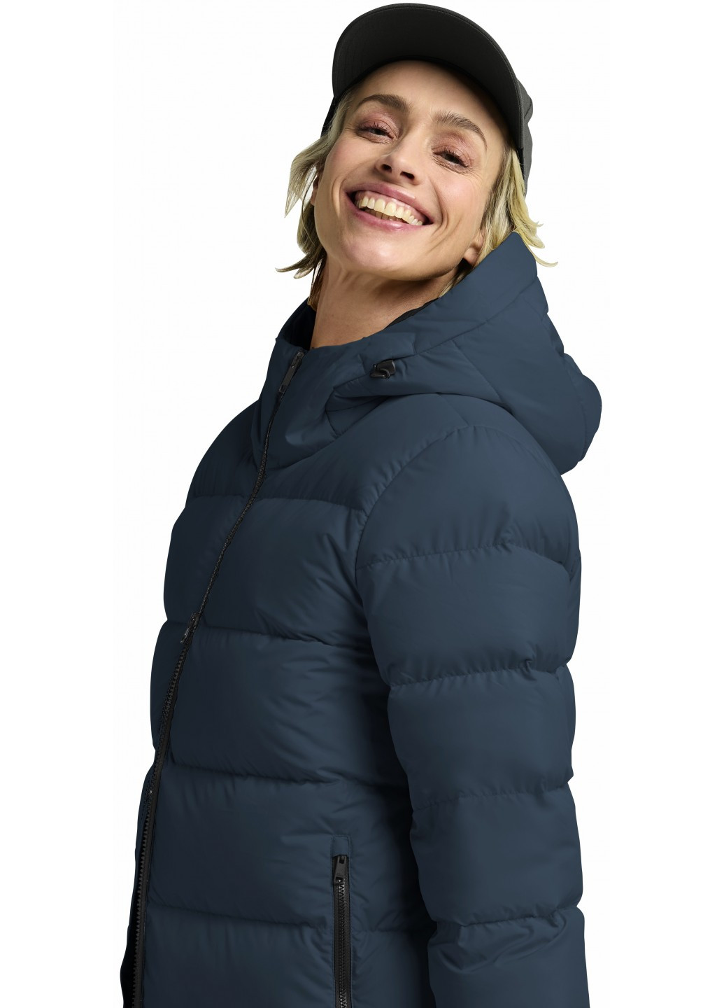 Темно-синий зимний Пуховик Jack Wolfskin