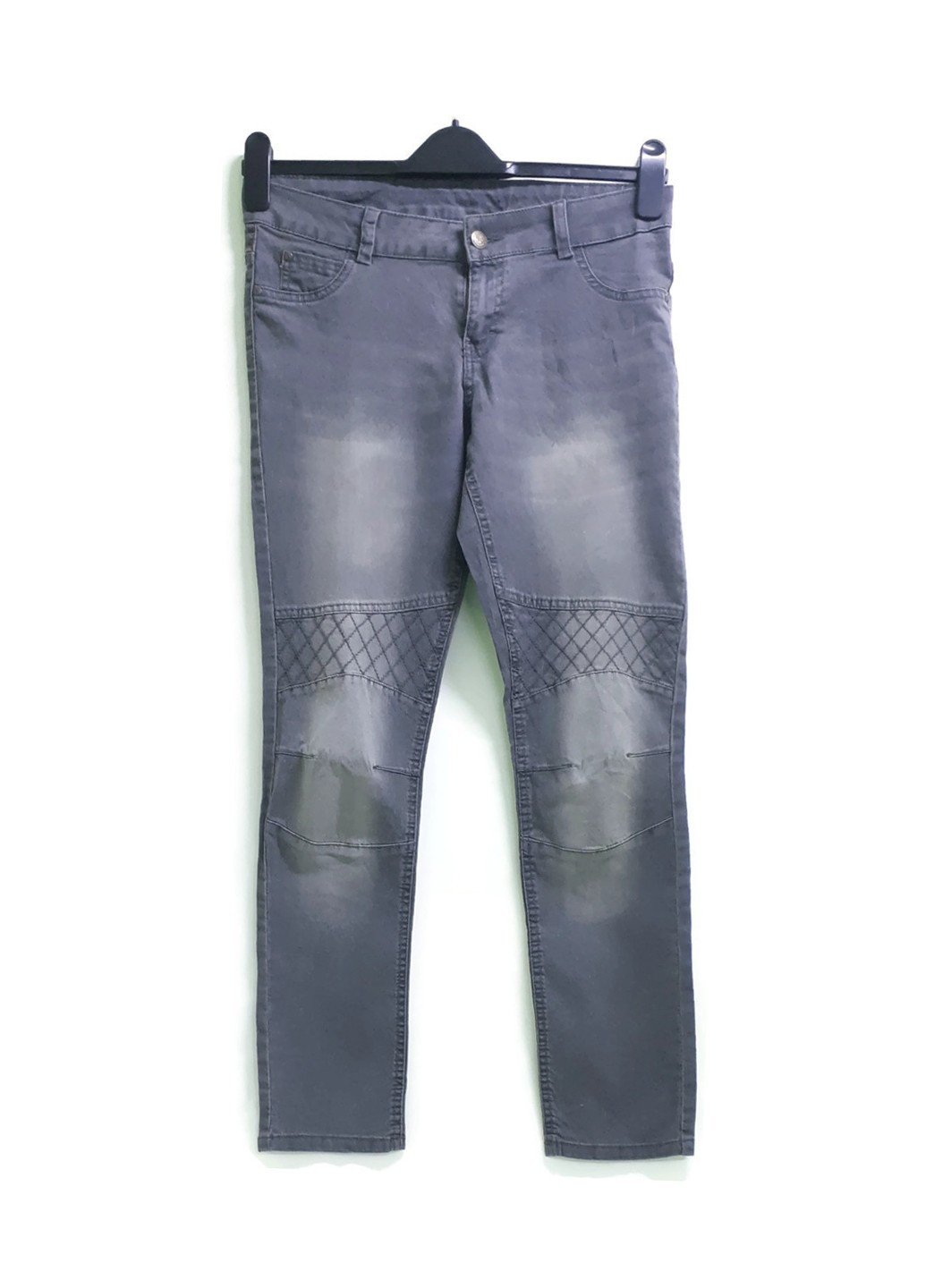 Джинси Esmara однотонні світло-сірі джинсові бавовна