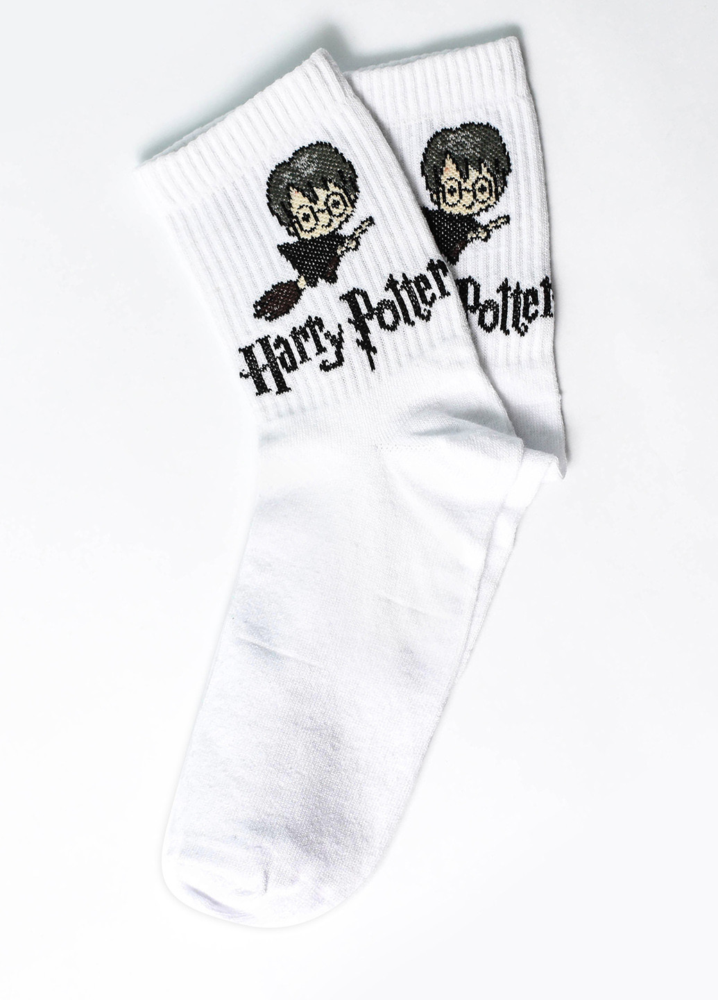Носки Гарри Поттер белые Rock'n'socks белые повседневные
