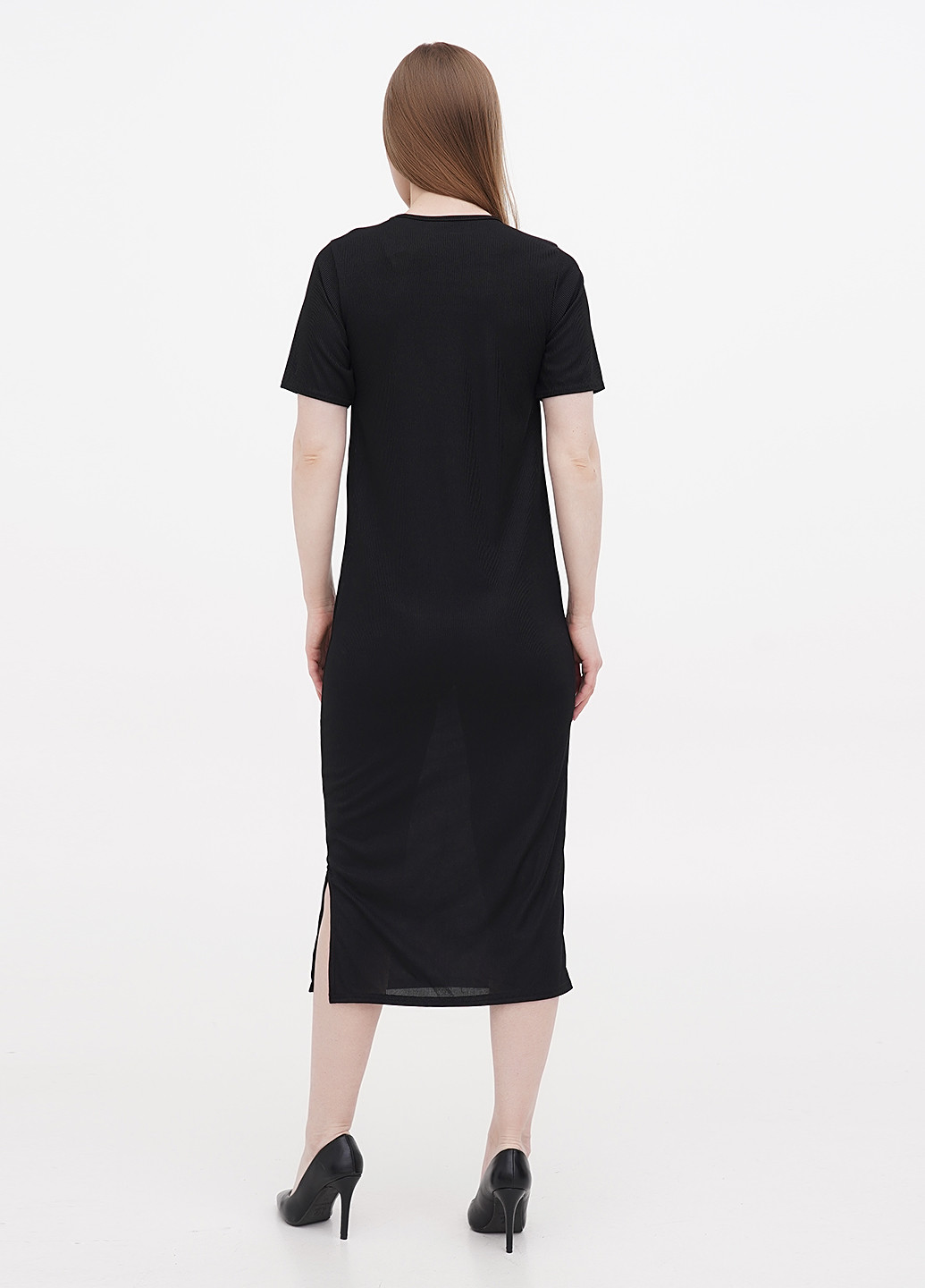 Чорна кежуал сукня сукня-футболка Boohoo однотонна