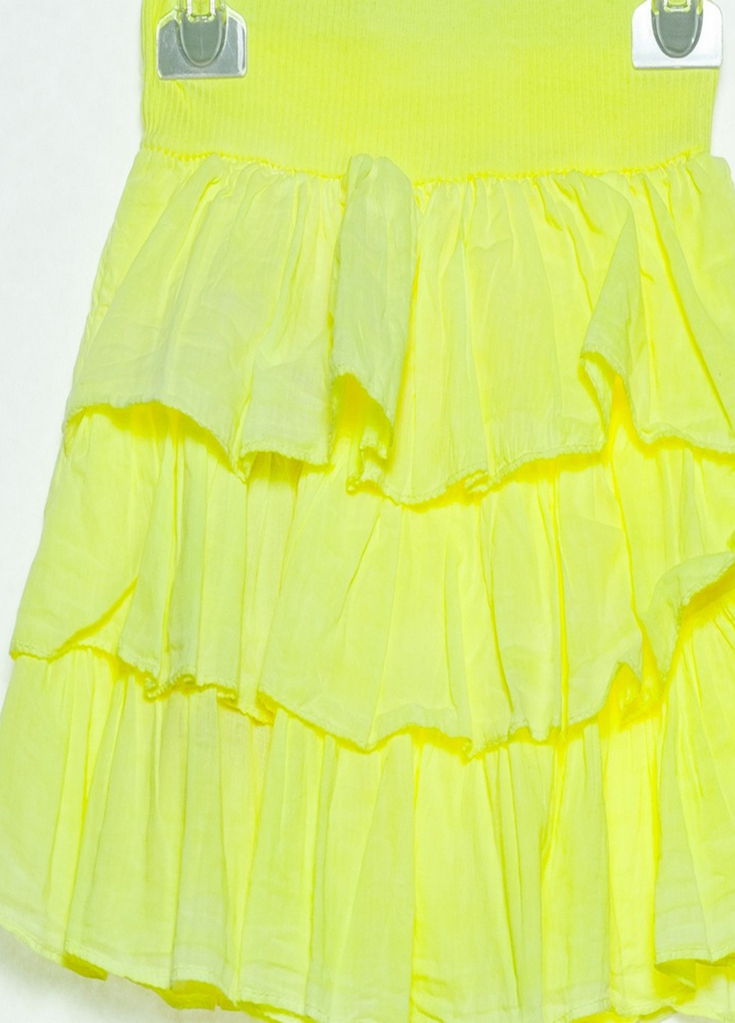 Желтая кэжуал однотонная юбка Pronto Moda