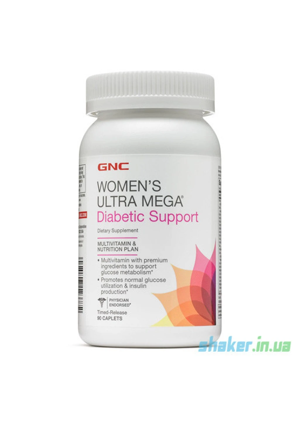 Вітаміни для жінок Women`s Ultra Mega Diabetic Support (90 таб) при діабеті GNC (255408559)