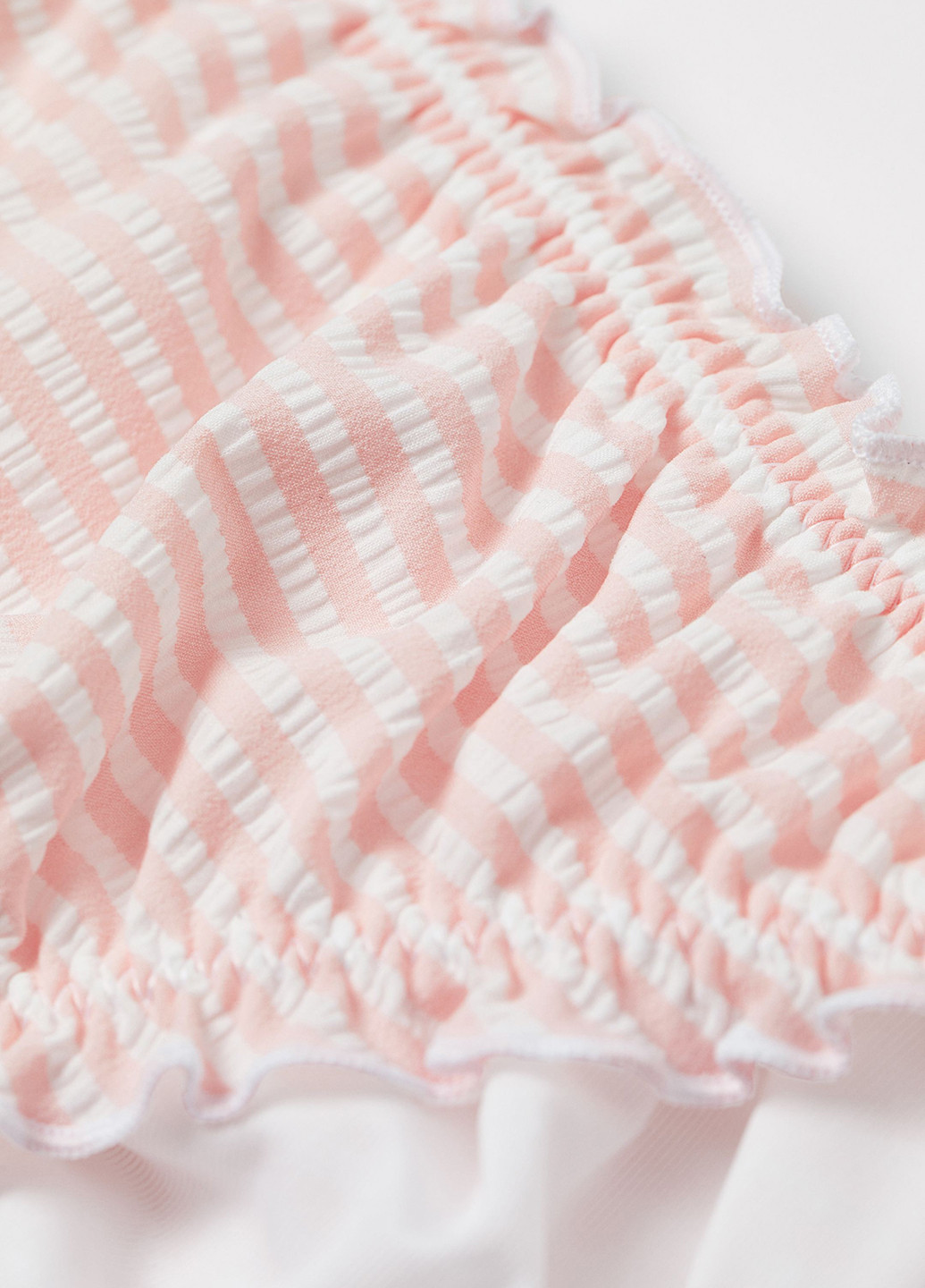 Купальні труси H&M сліп смужки світло-рожеві пляжні поліамід