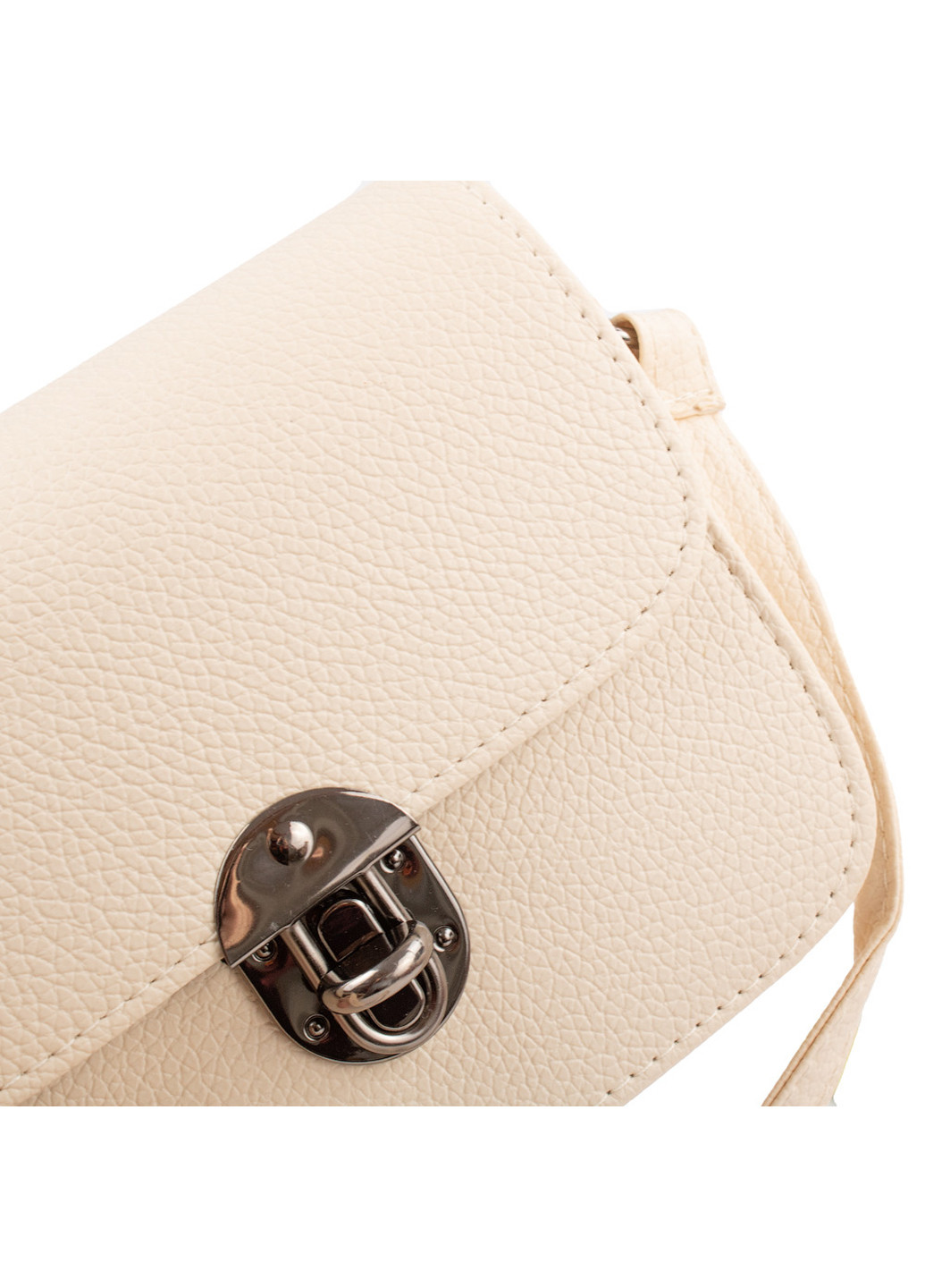 Женская сумка-клатч 18х14х6 см Valiria Fashion однотонная бежевая повседневная