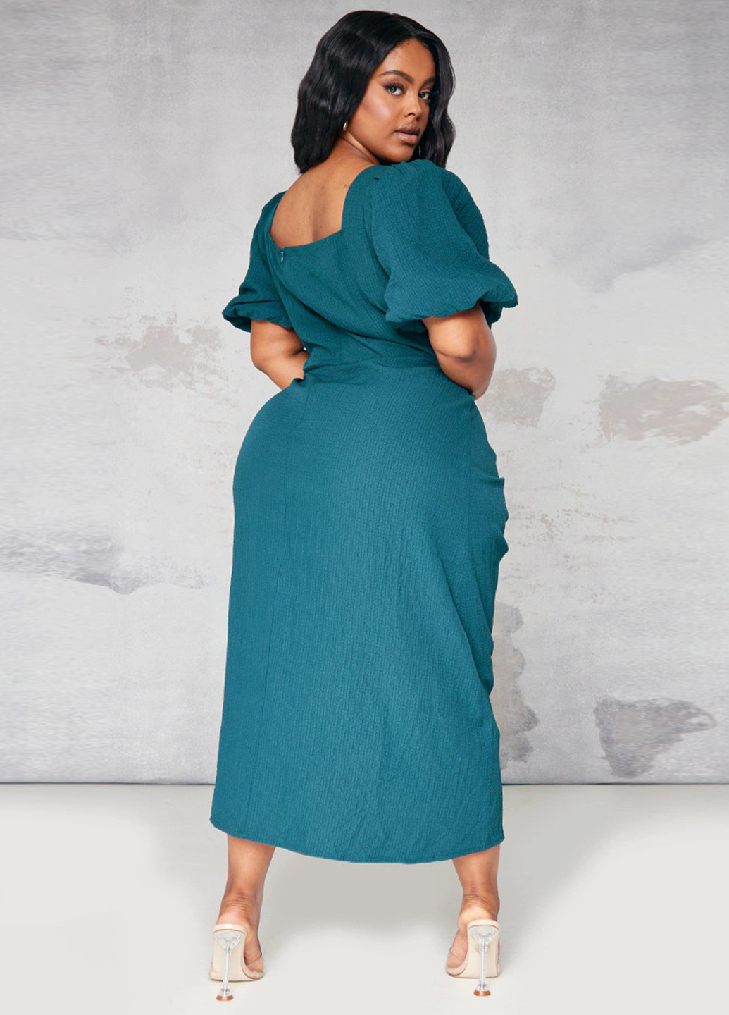 Смарагдова кежуал сукня футляр PrettyLittleThing однотонна