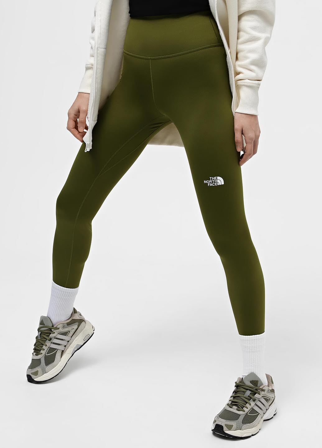 Хаки демисезонные леггинсы The North Face