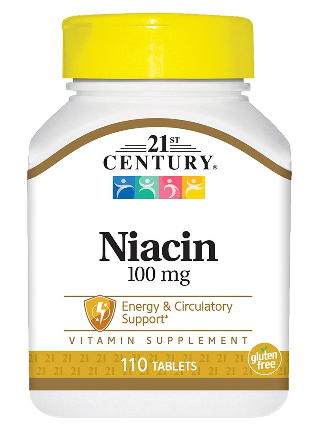 Ниацин Niacin 100 mg 110 Tablets 21st Century (256159061)