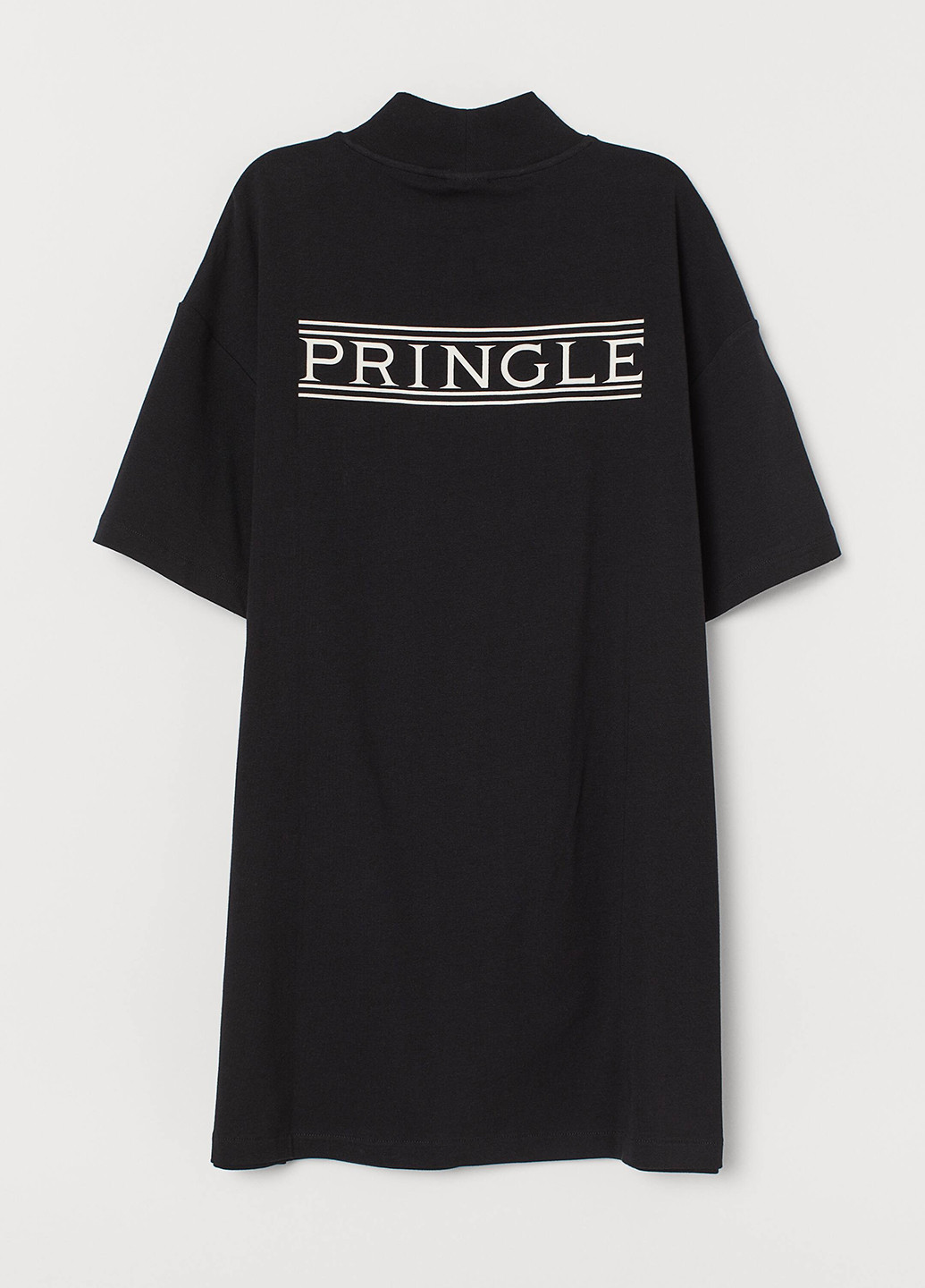 Чорна кежуал сукня сукня-футболка H&M з написами