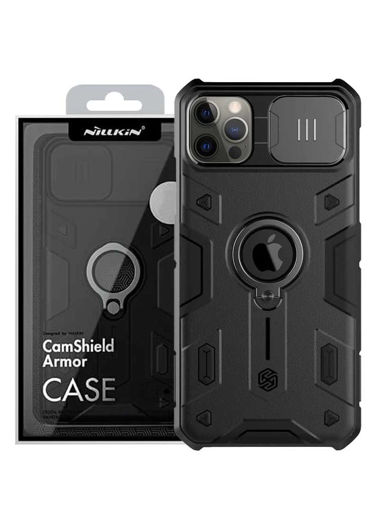 TPU+PC чехол CamShield Armor (шторка на камеру) для Apple iPhone 12 Pro Max (6.7"") Черный (is_00000039991_2) Nillkin (250499200)