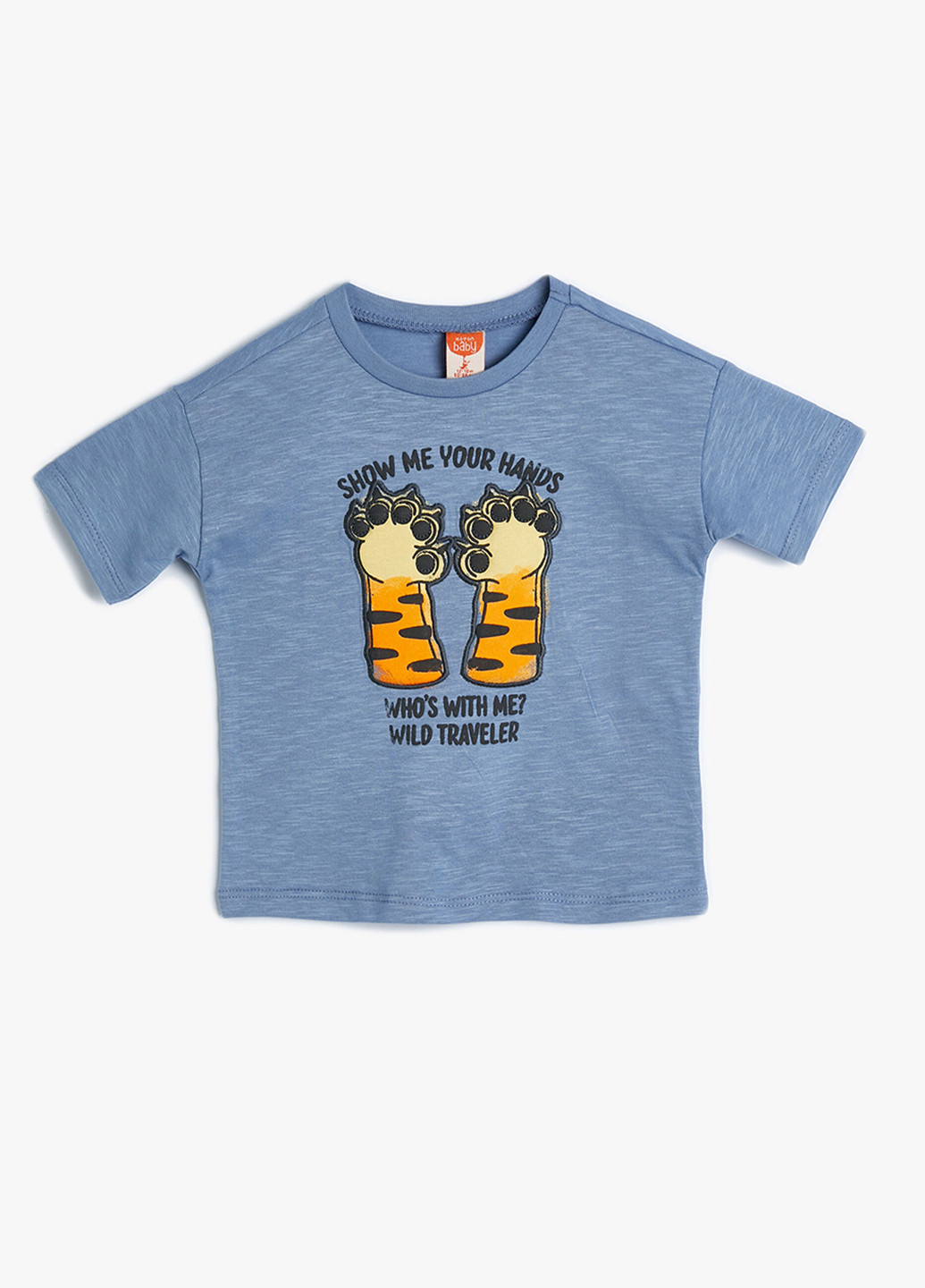 Блакитна літня футболка KOTON